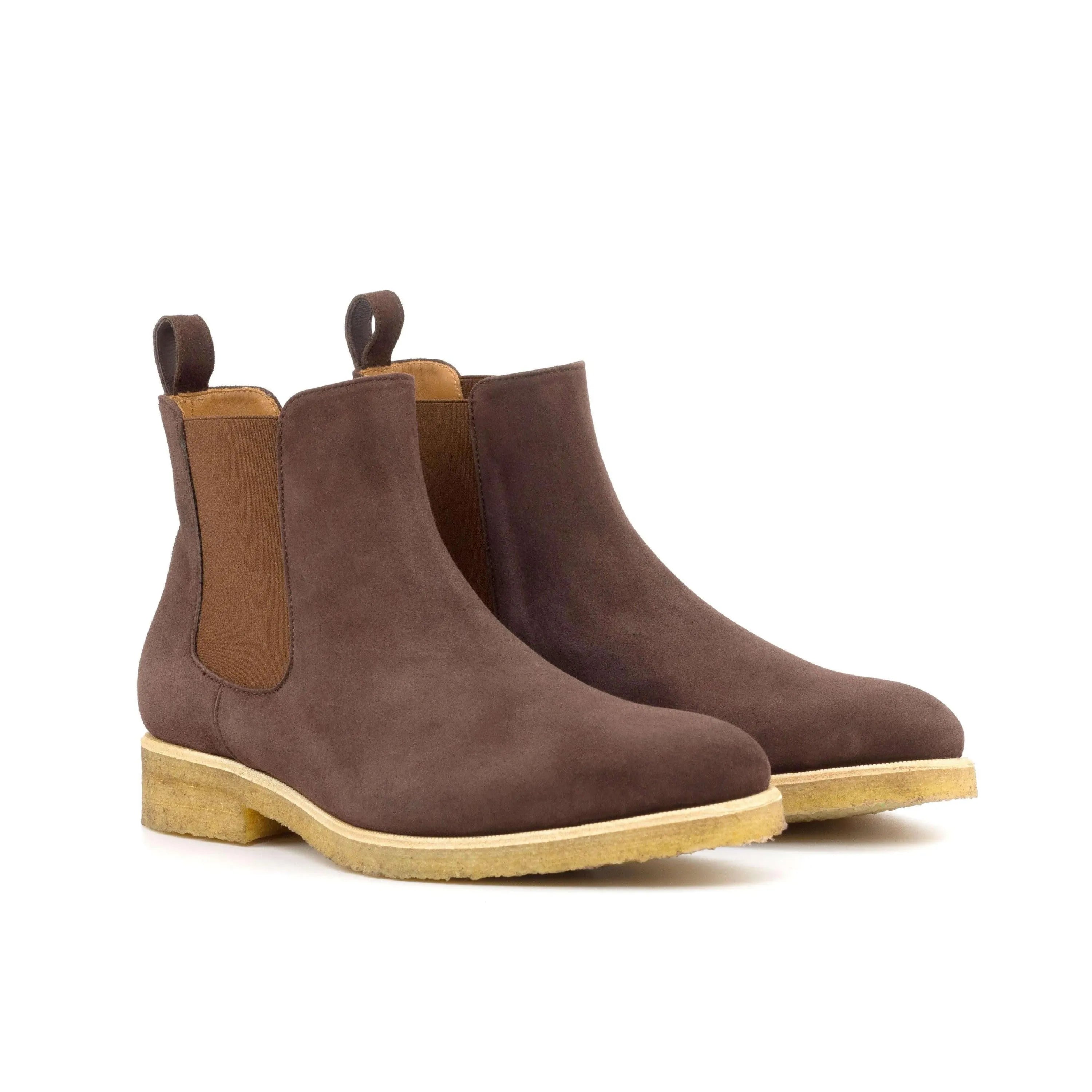 Brown suede 1905 Chelsea Boots II luxury bespoke shoes for men