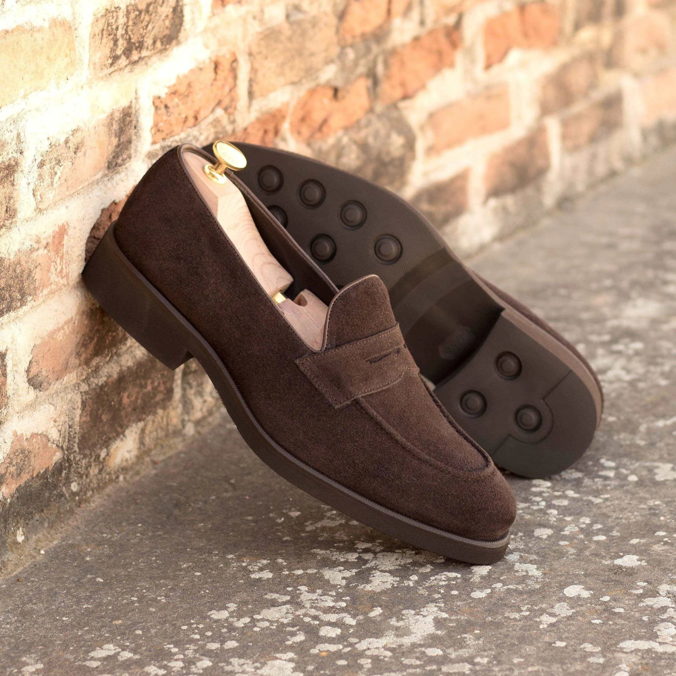 Brown suede penny loafers from 1955 Loafers shoes products
