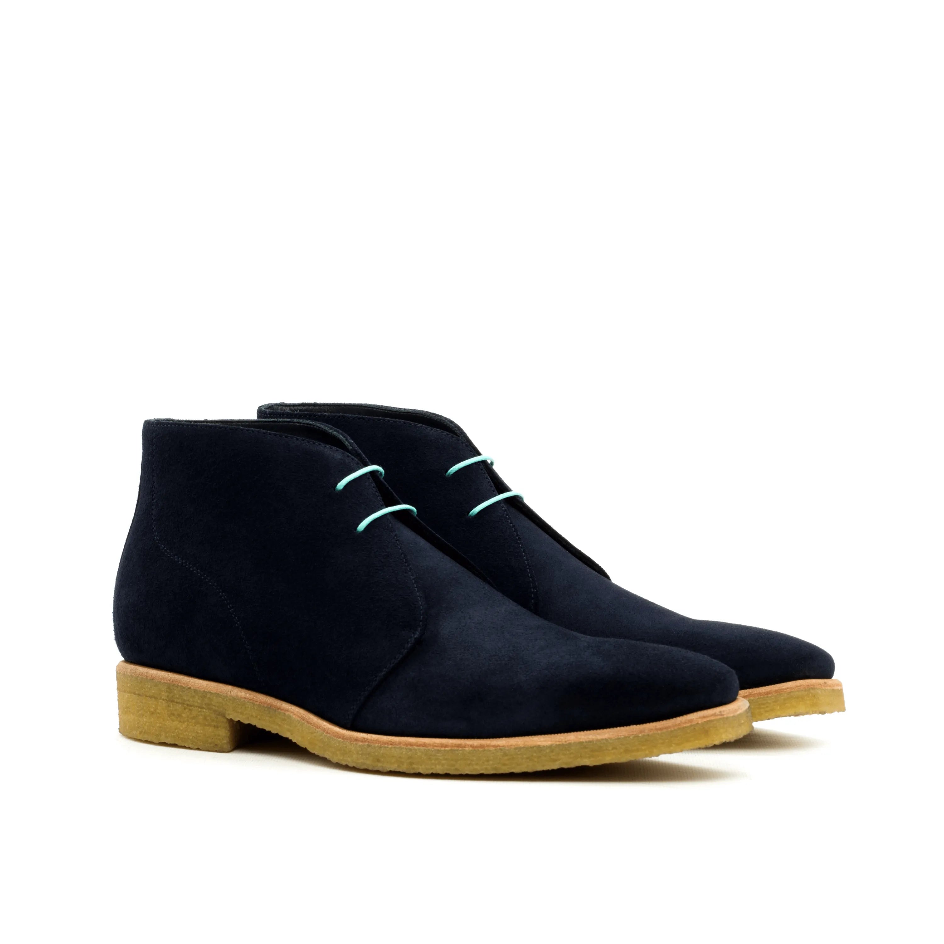 Pair of navy suede Adamo Chukka Boots II
