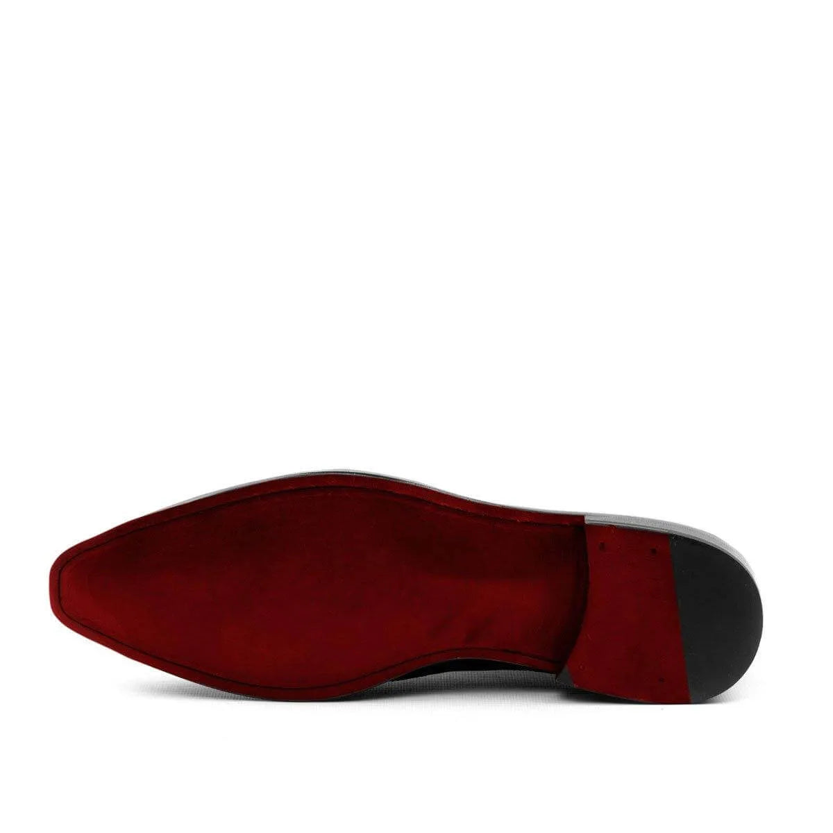 Afif Wholecut Patina II red-soled dress shoe