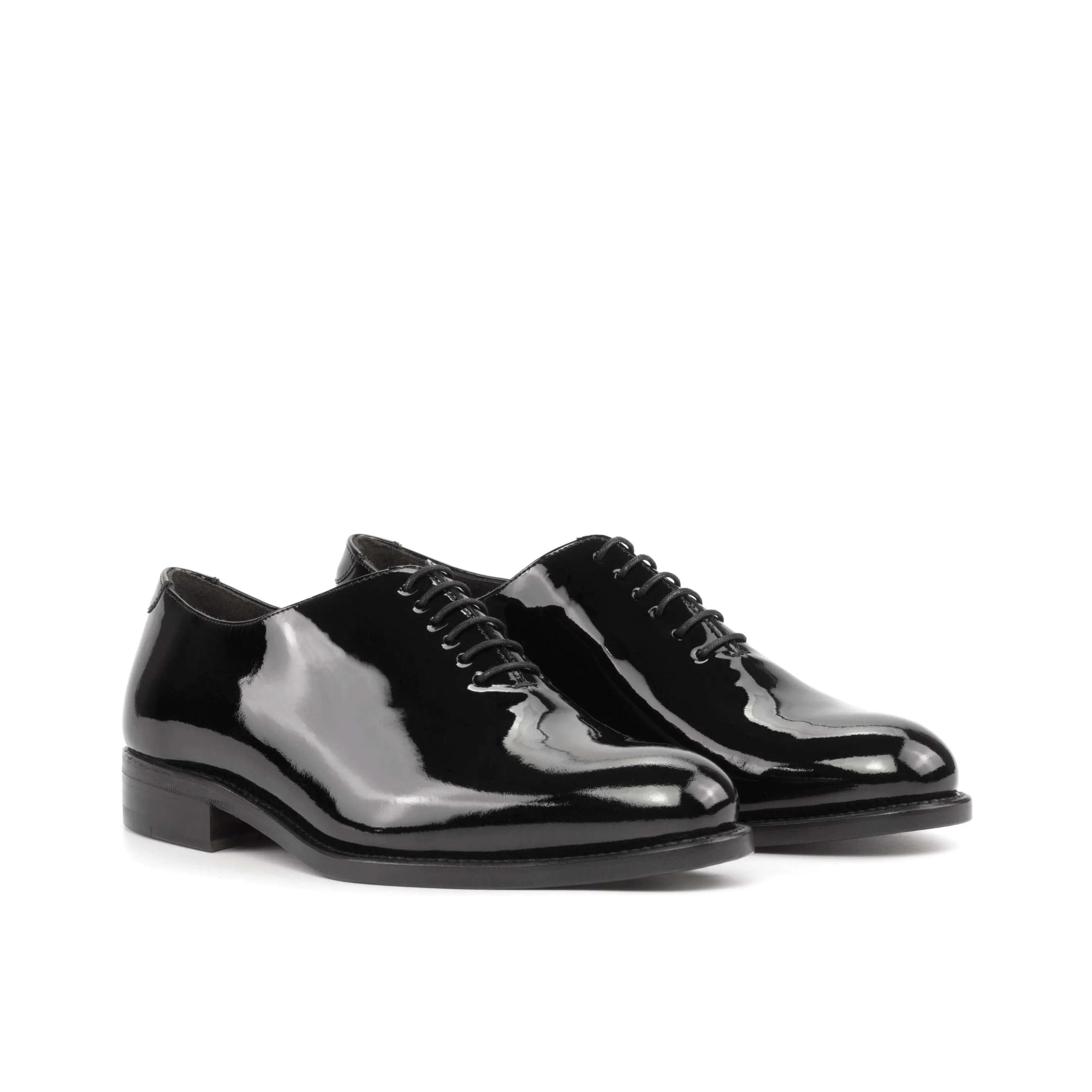 Pair of shiny black Agent Wholecut Shoes II