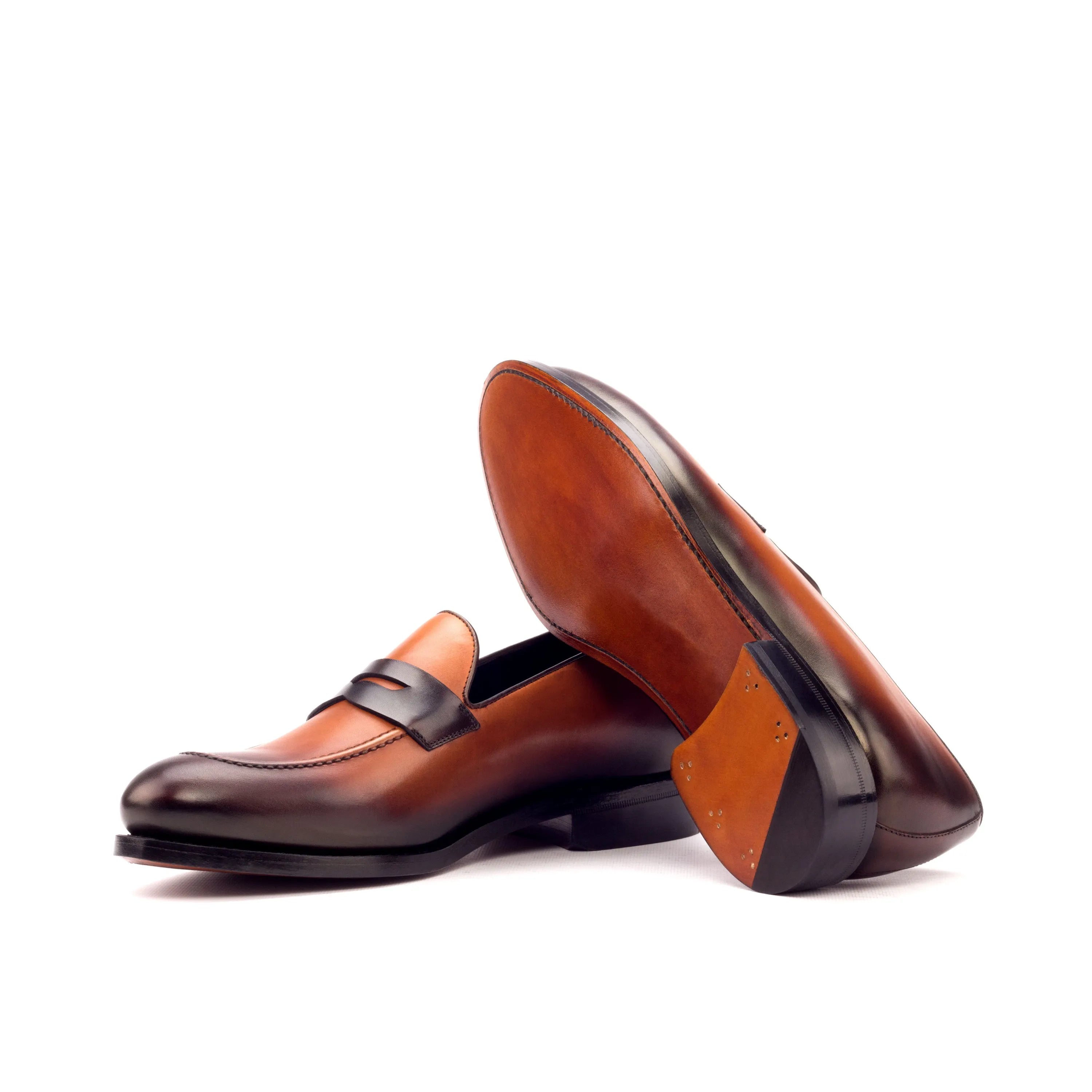 Alto loafers II brown leather penny luxury bespoke shoes for men