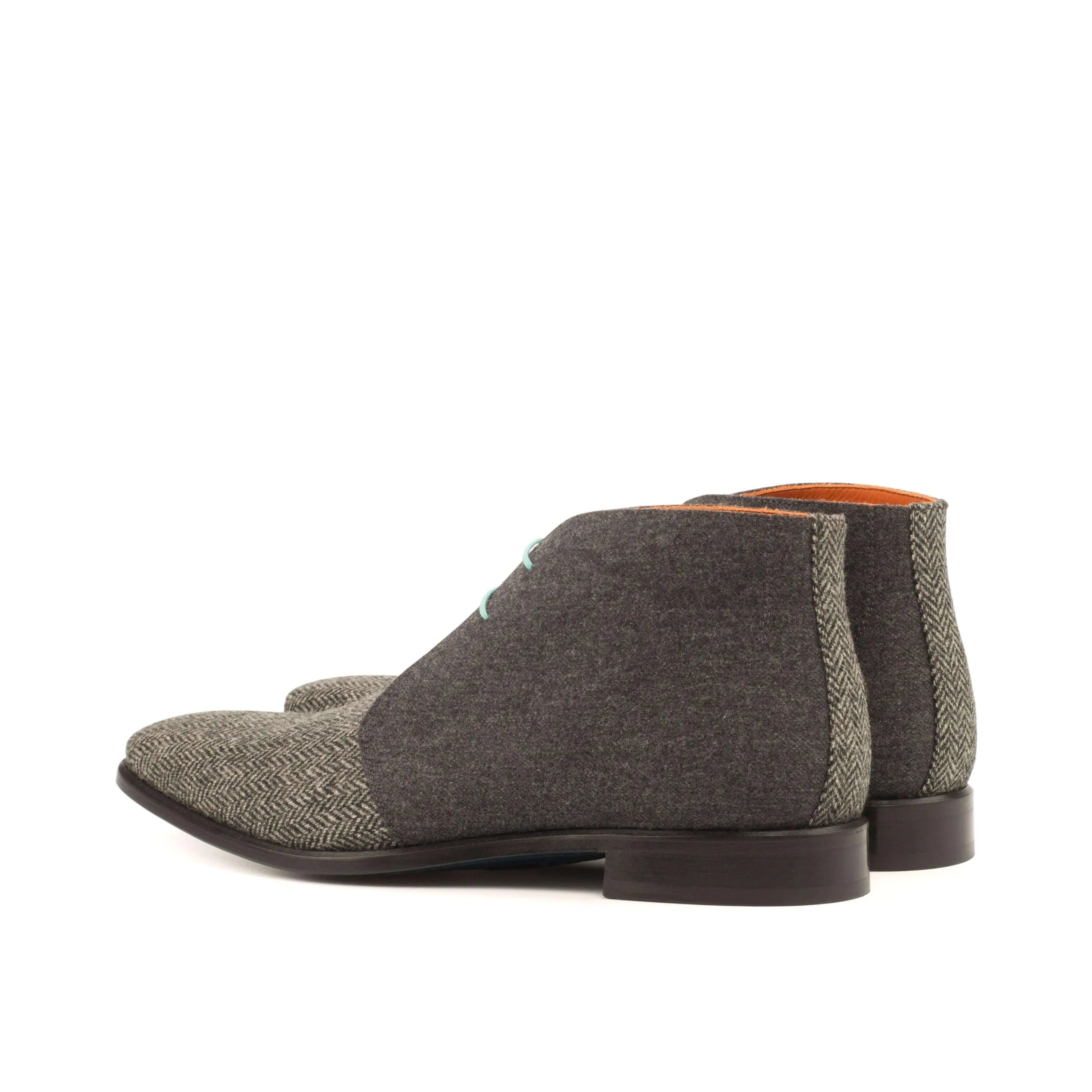 Two-toned tweed Anthelym Chukka Boots II ankle boots