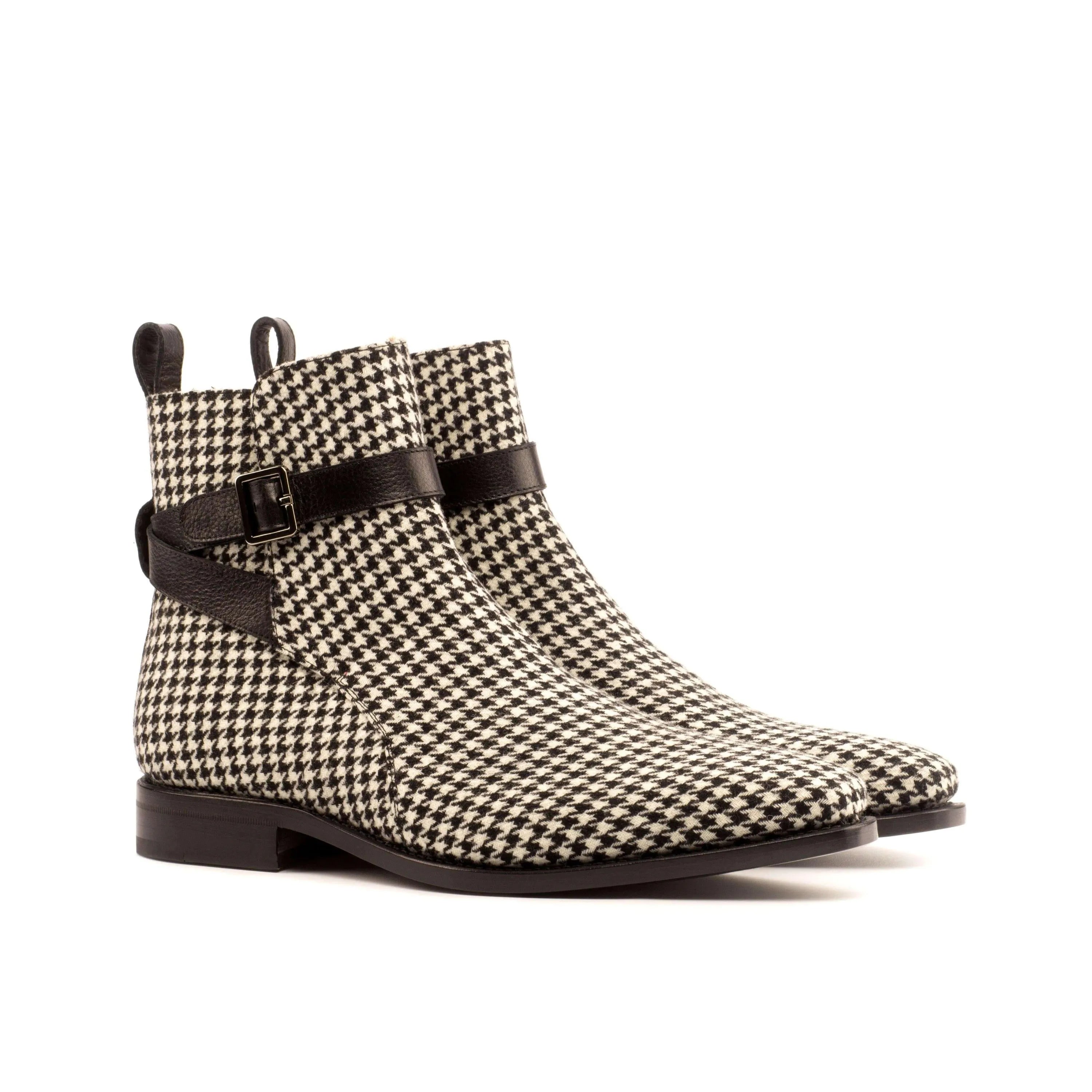Banderas Jodhpur Boots II houndstooth ankle boots with buckle strap