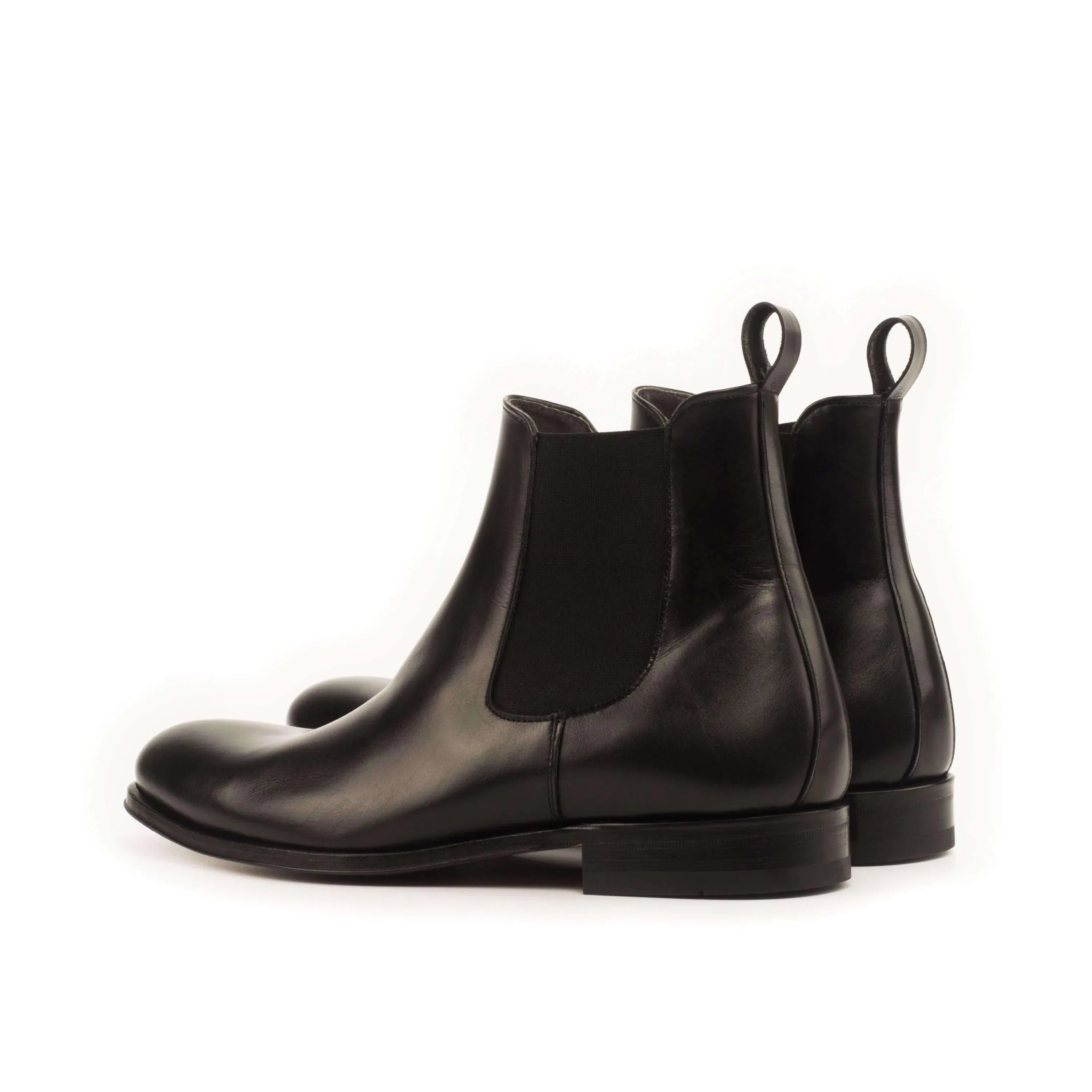 Pair of black leather Chumani Chelsea Boots II