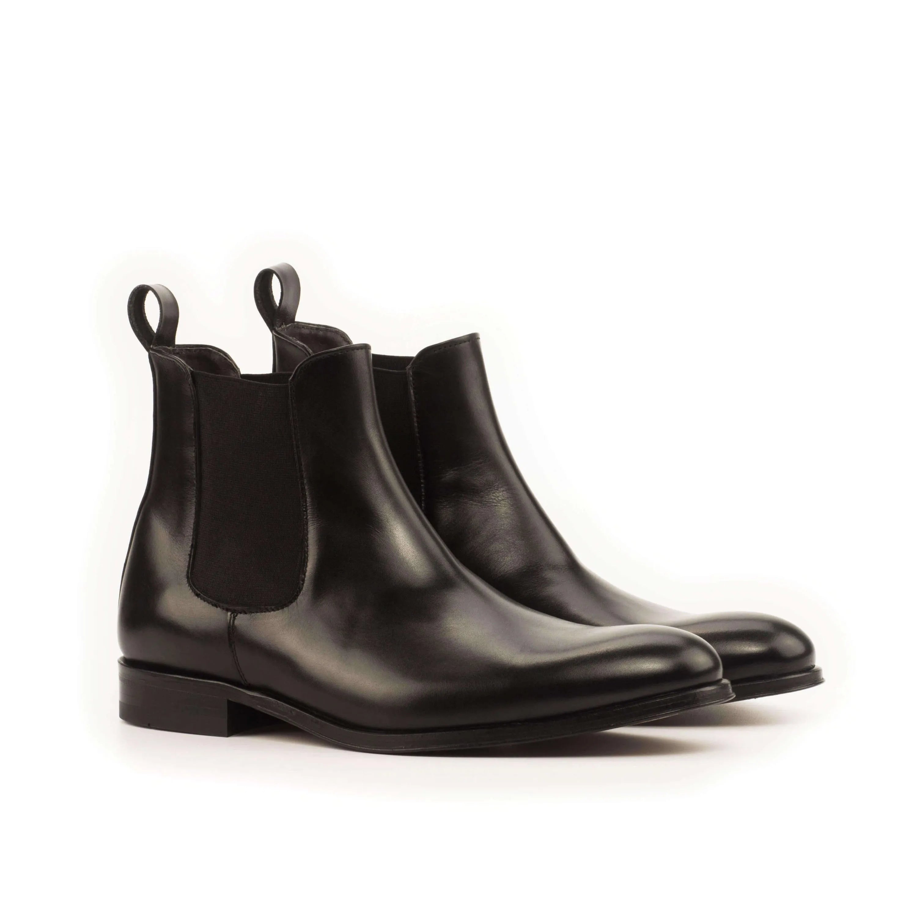 Pair of black leather Chumani Chelsea Boots II