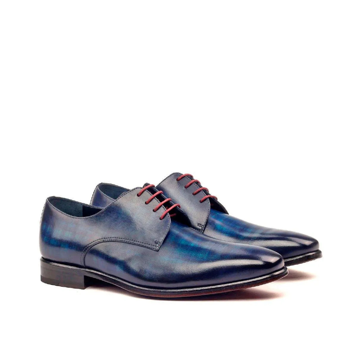Pair of Cruz Patina Derby shoes in blue leather