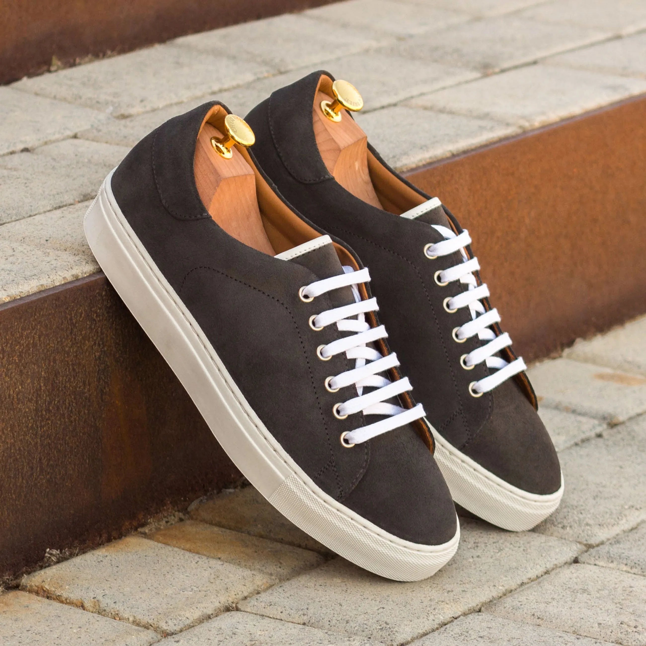 Pair of dark suede Dailama Trainer Sneakers II