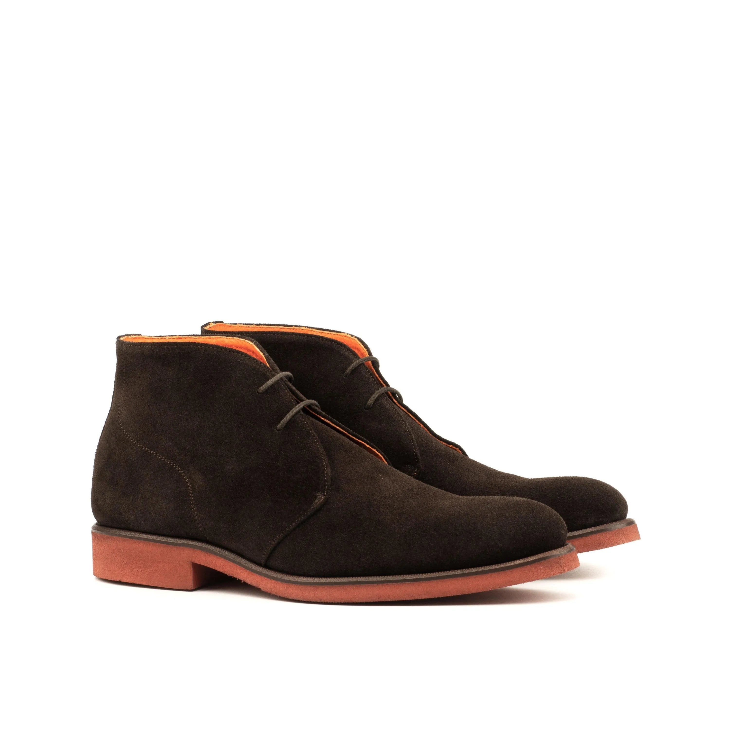 Brown Demothi Chukka Boots II suede chukka boots back view