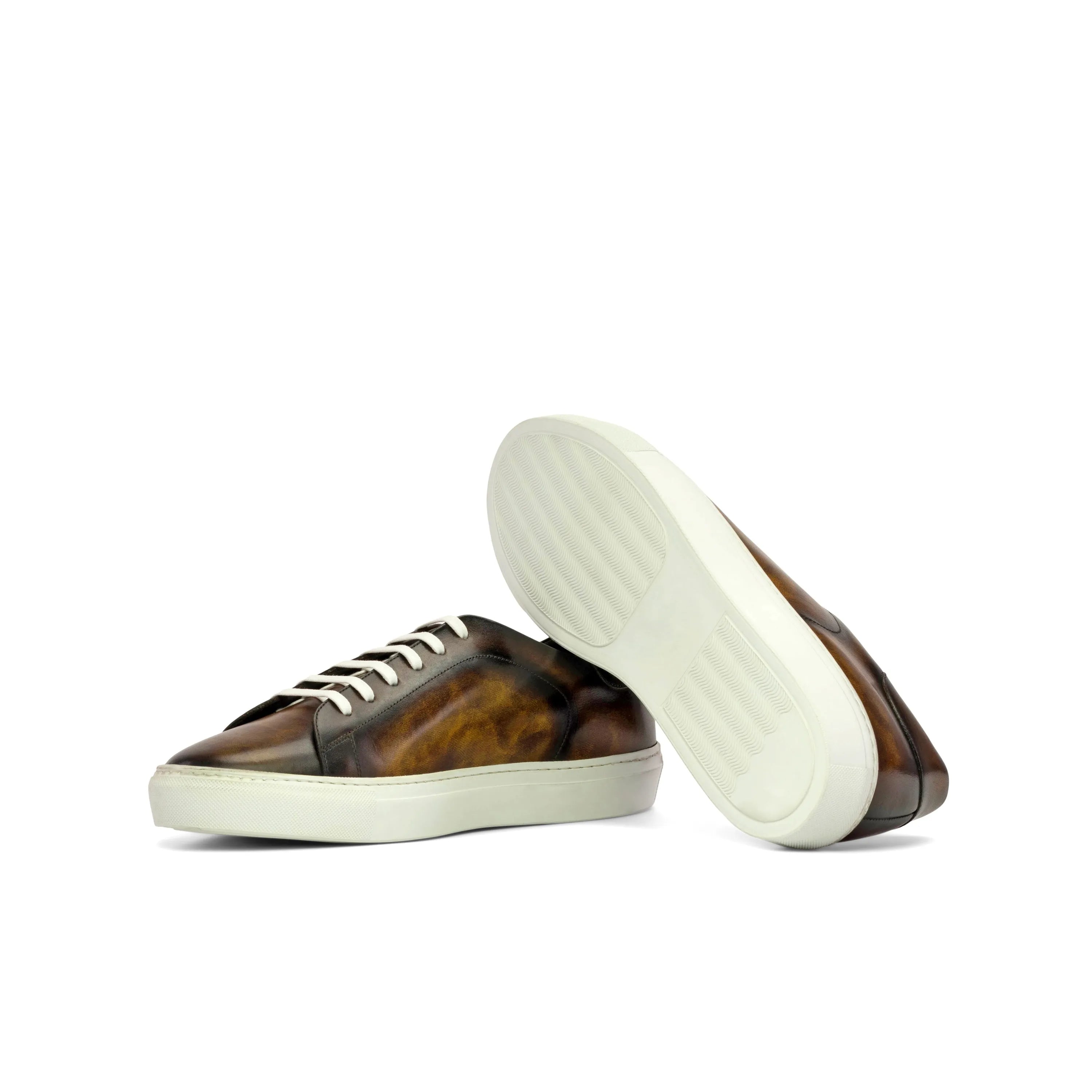 Brown Dom Trainer Patina cupsole trainer sneakers