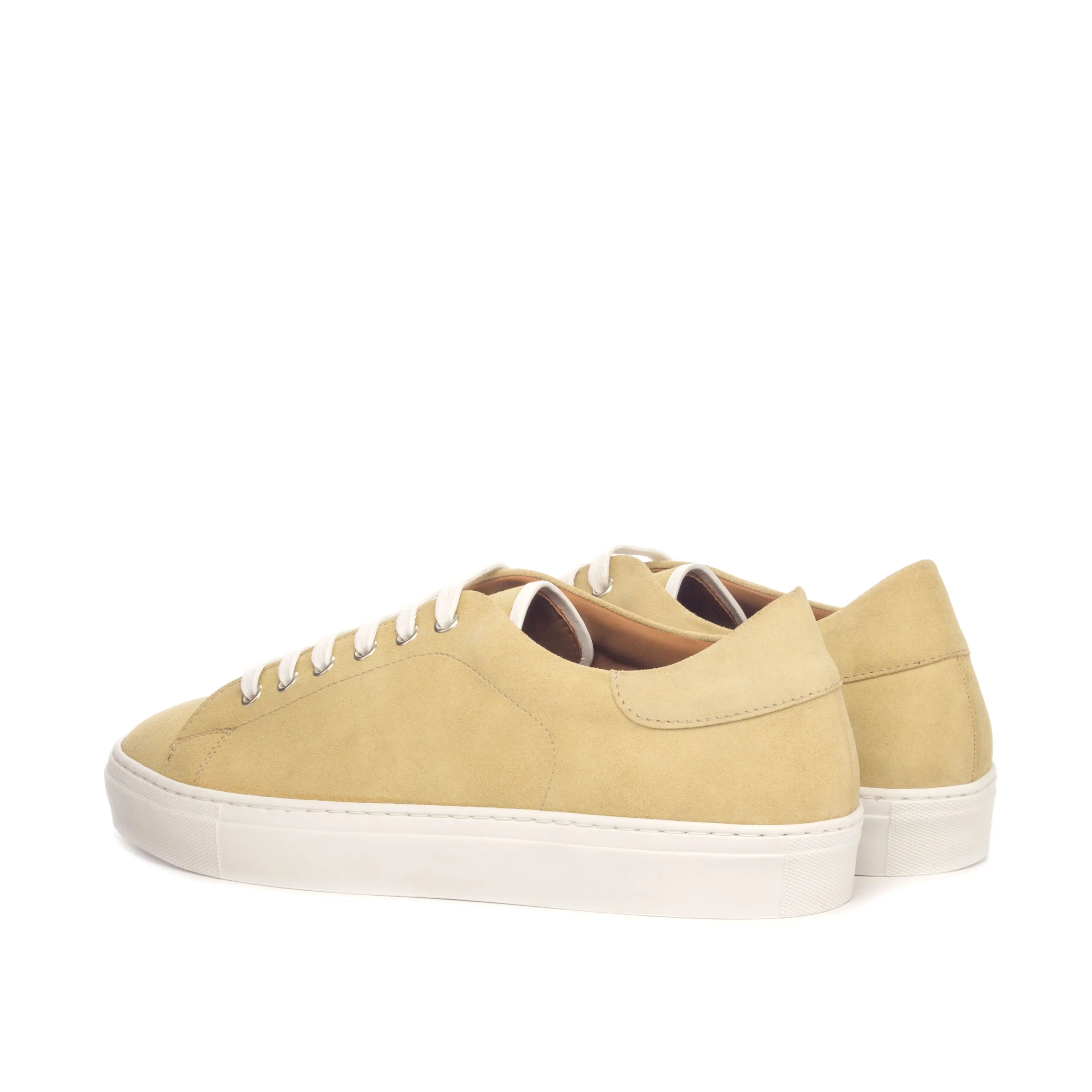 Fan Trainer Sneakers II beige leather with white soles