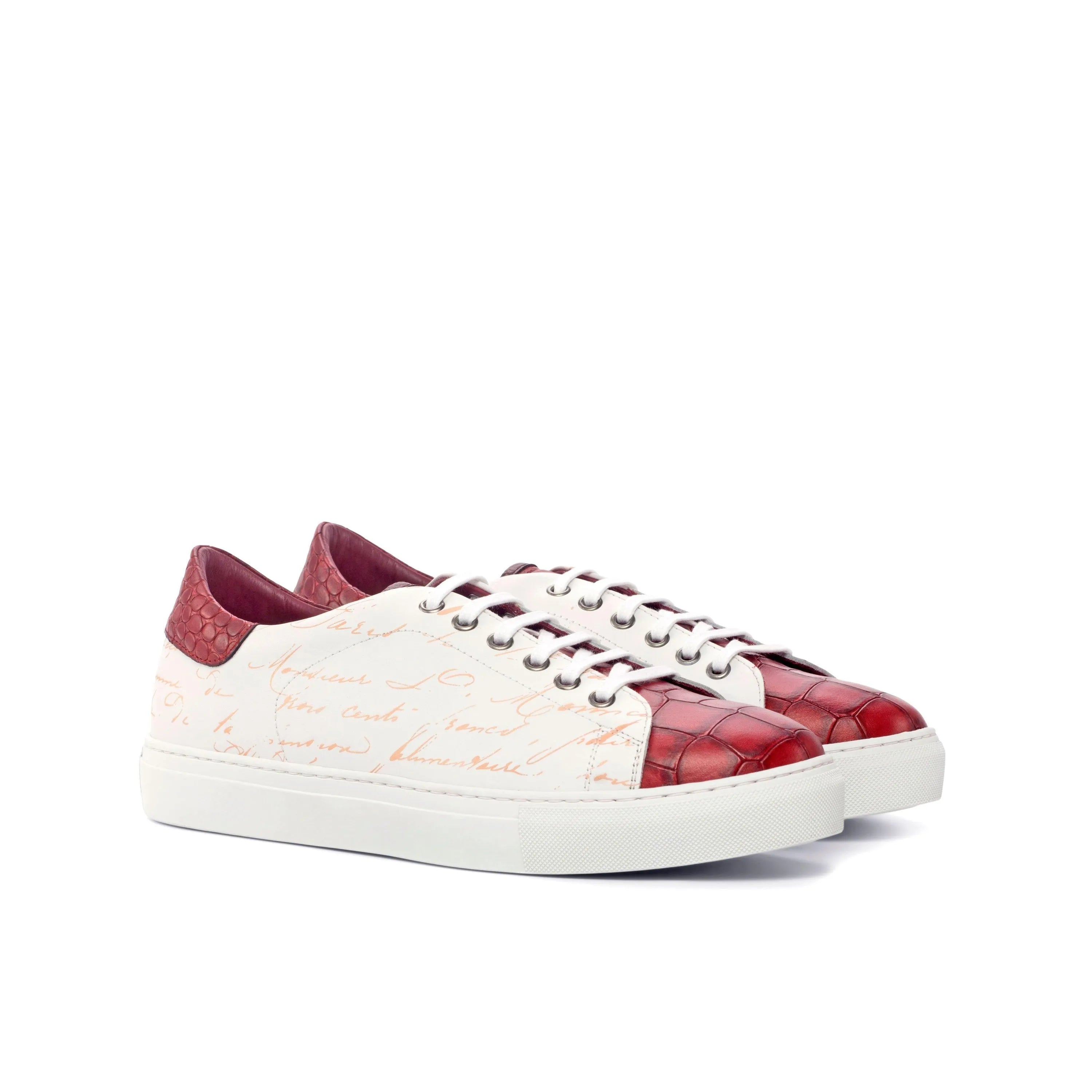 Red and white G59 Trainer Sneaker II patterned sneakers