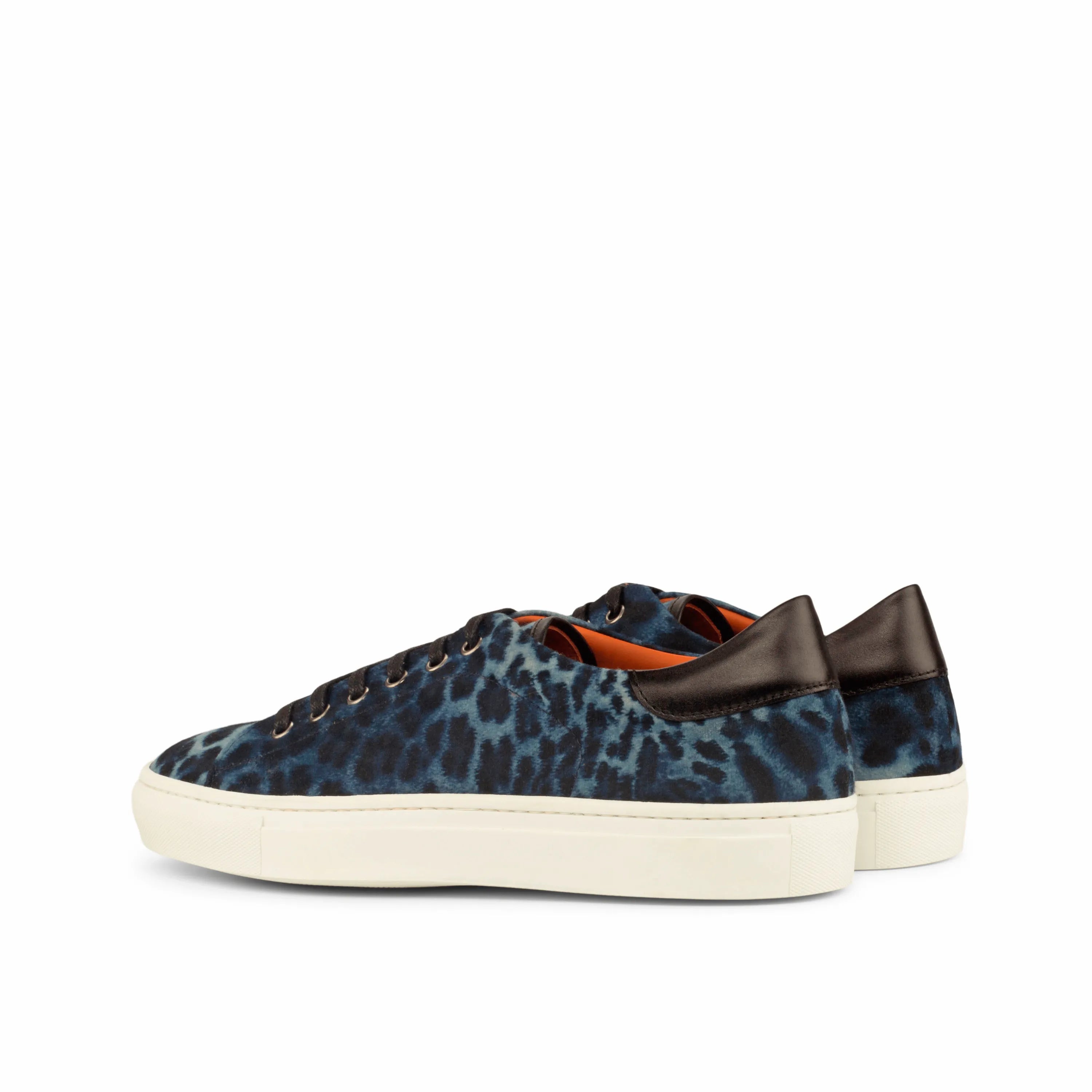 Blue leopard print Leon Trainer Sneaker