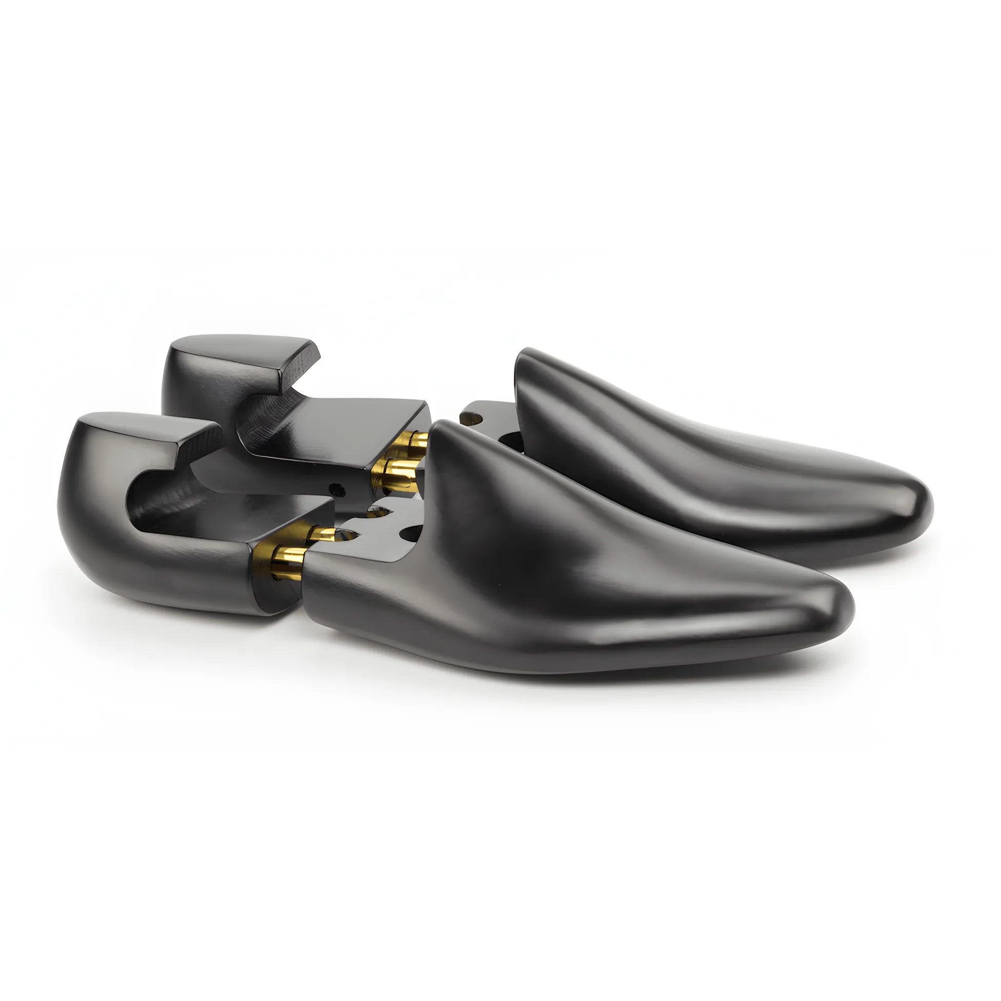 Black Lux Shoe Tree with wooden shoe trees