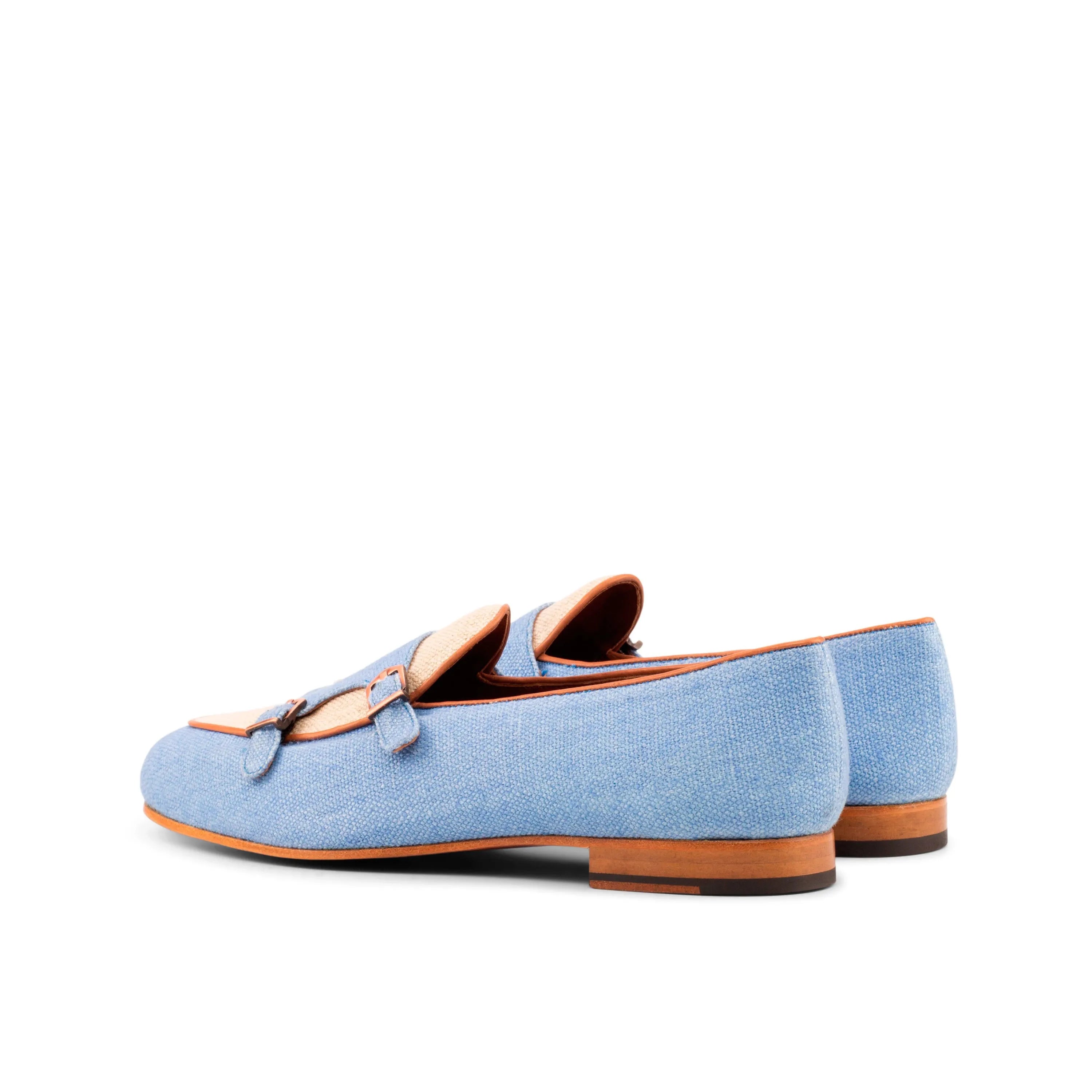 Light blue Marcodan Belgian Monk Slipper II loafers