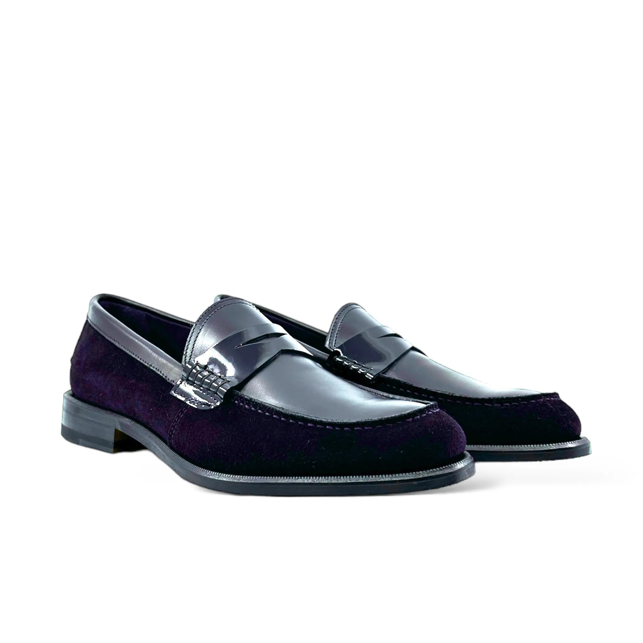 Marisool ladies loafers: stylish pair of two-tone loafers