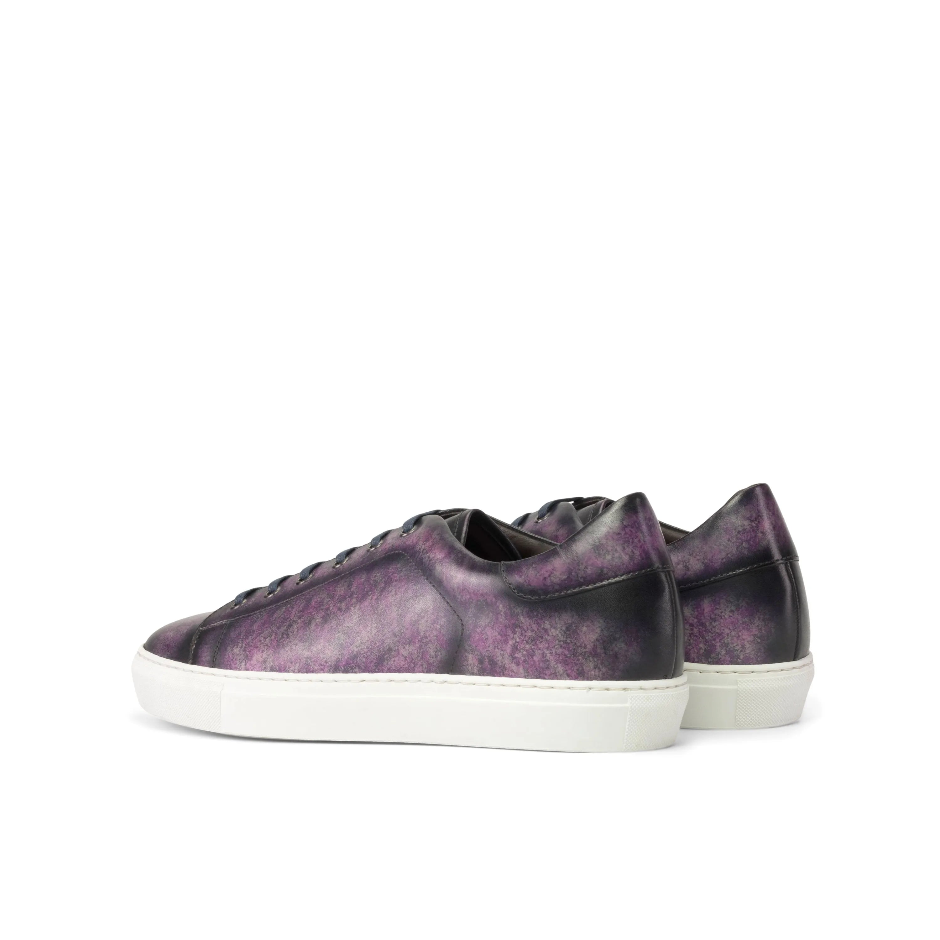 Purple MarkT trainer patina sneaker in leather with cupsole