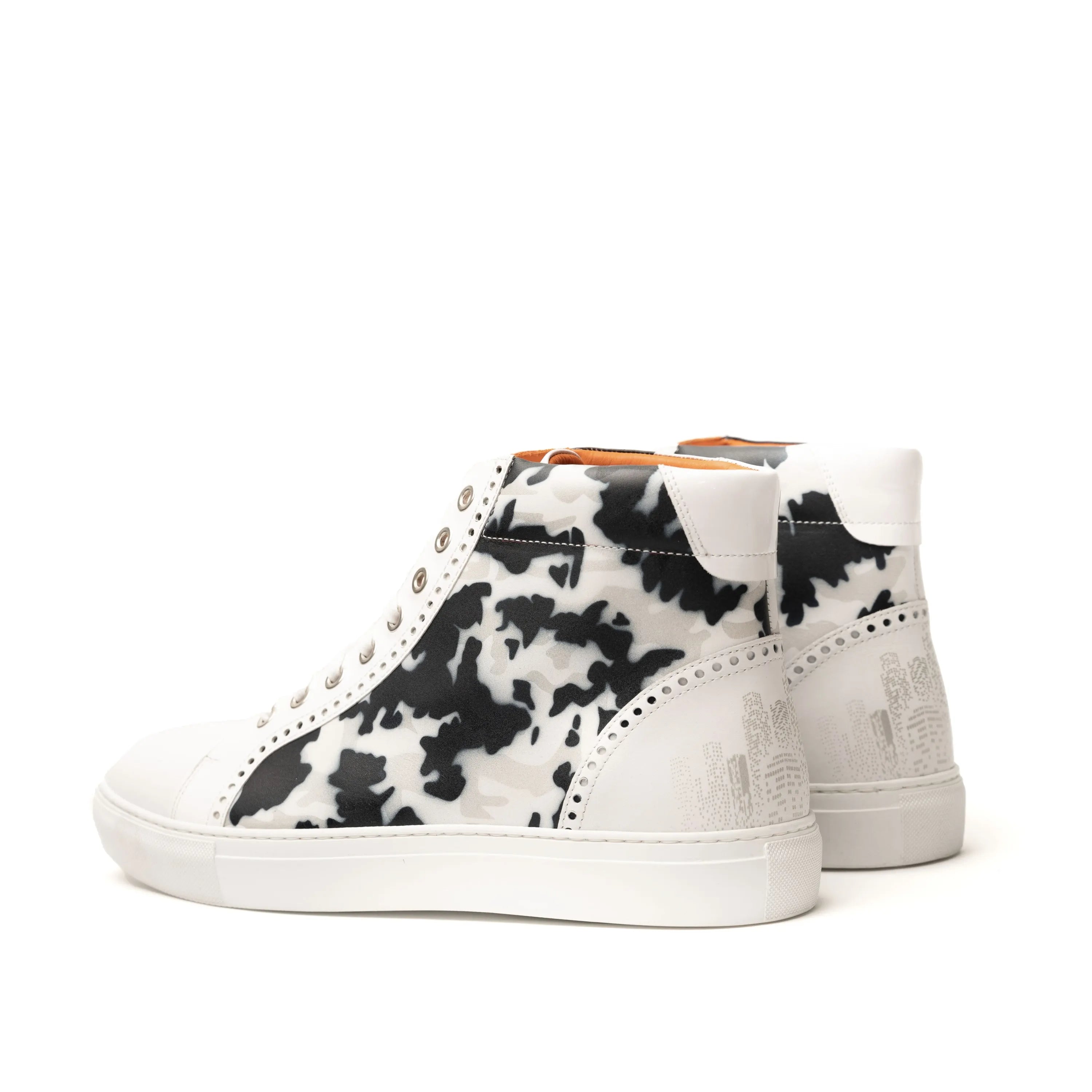 Black and white NYC High Kicks high-top sneakers II