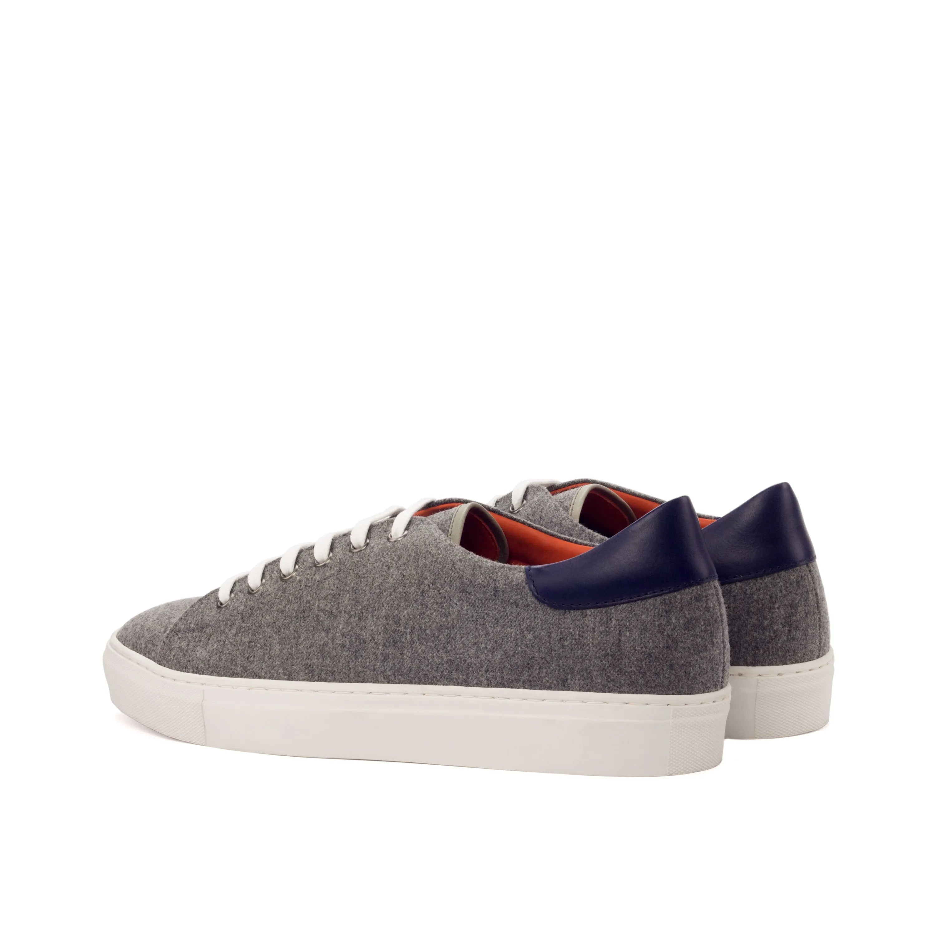 Gray Paldo Trainer Sneakers II low-top sneakers back view