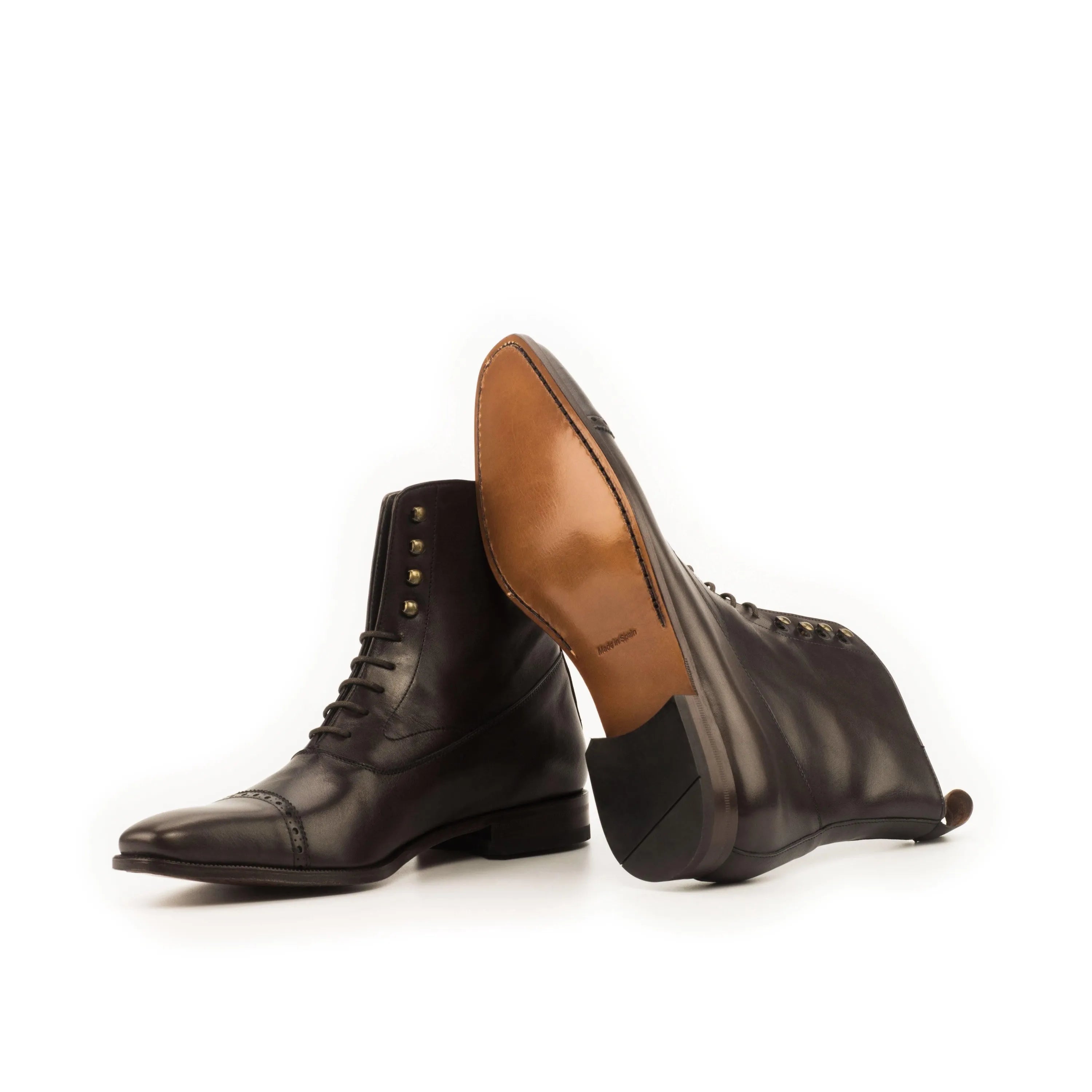 Ptcelia Balmoral Boots II brown leather lace-up balmoral boots