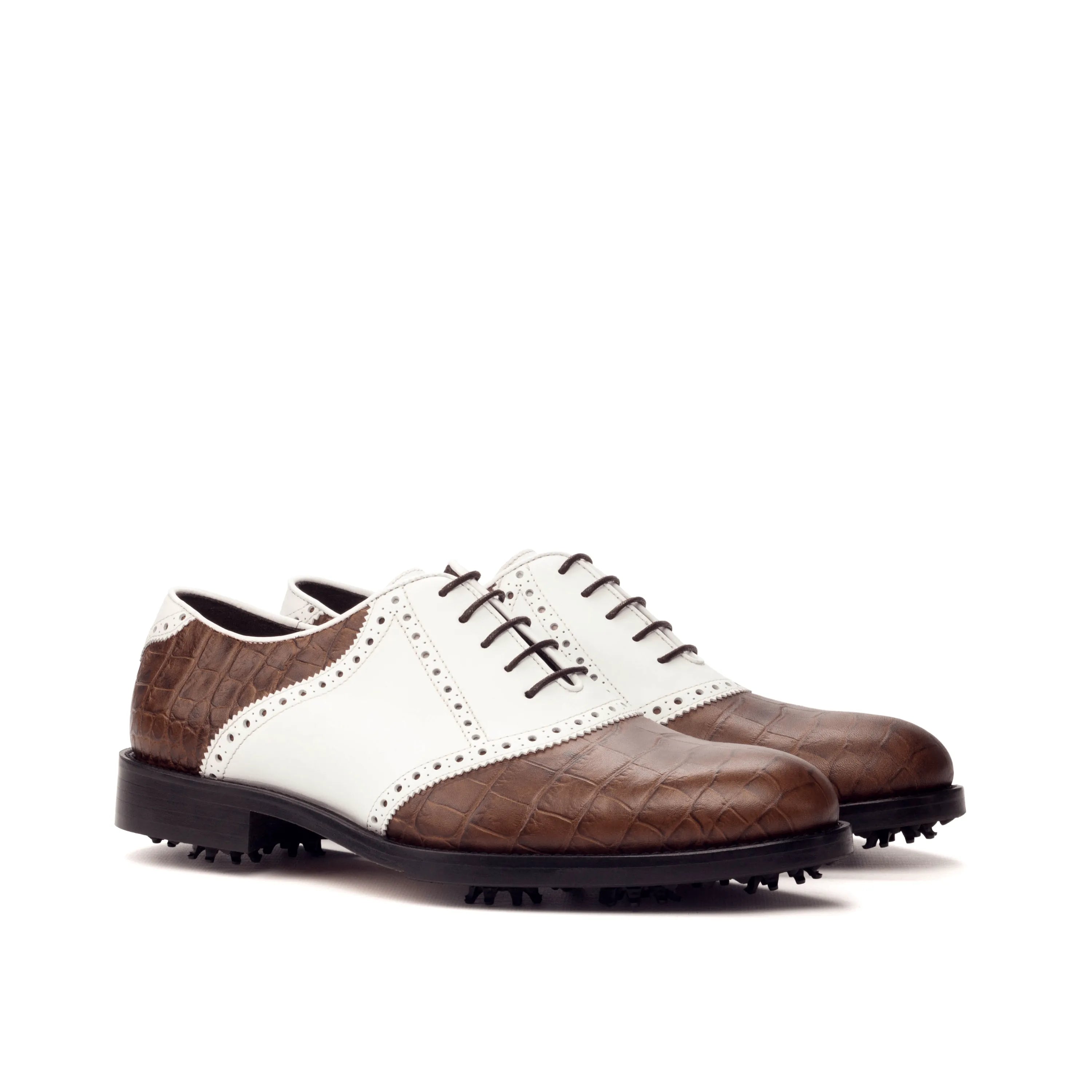 Two-tone Salvador golf shoes back view