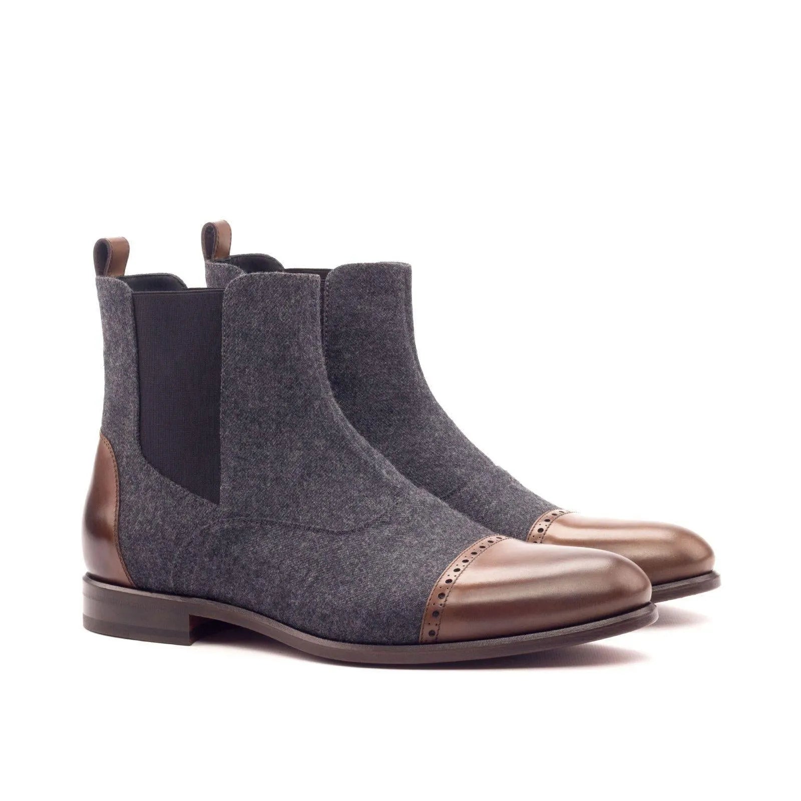 Sandos Chelsea Boot II gray and brown leather Chelsea boots