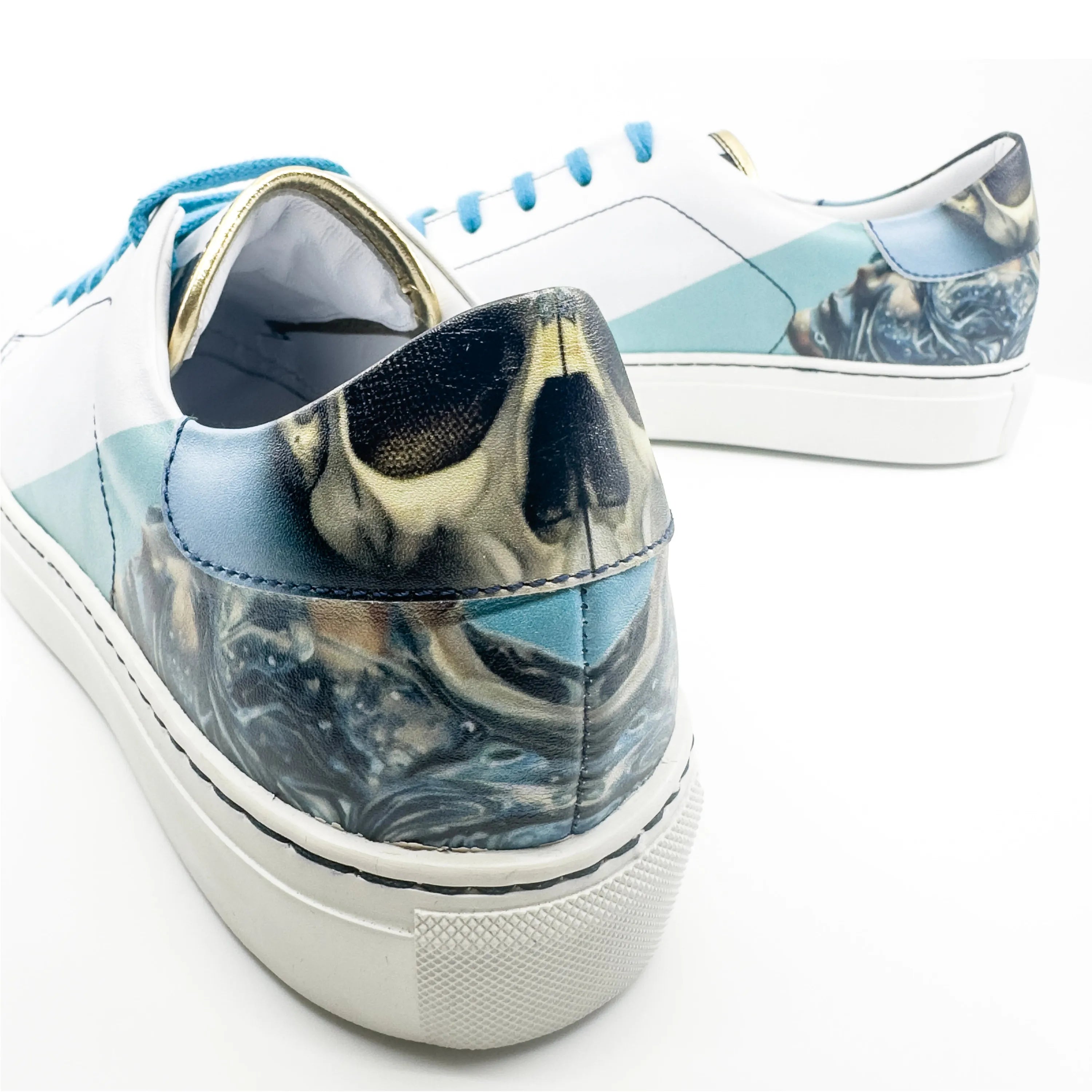 Skull-printed Sentinal Trainer Sneaker back view