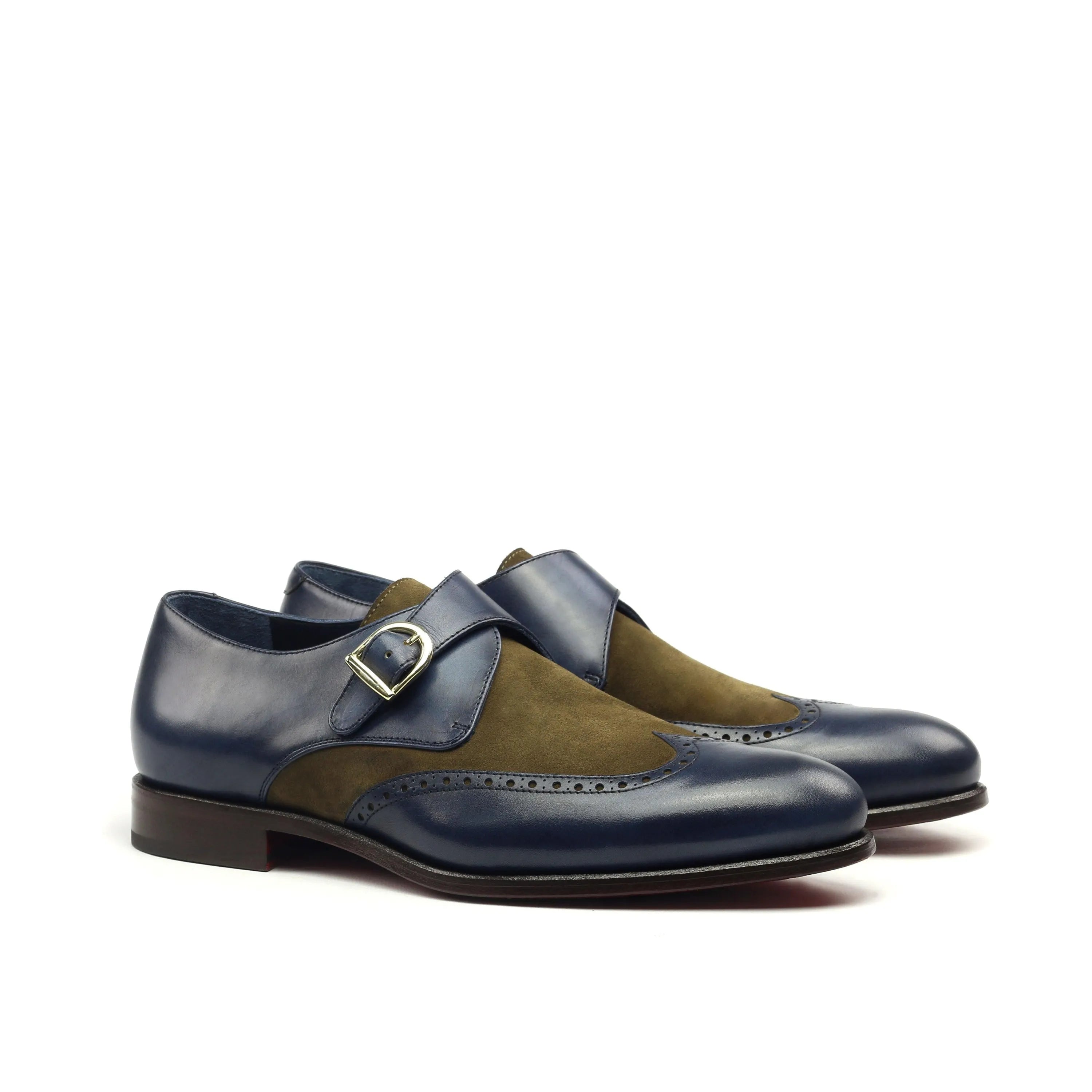 Shakspear Single Monk II two-tone monk strap dress shoes