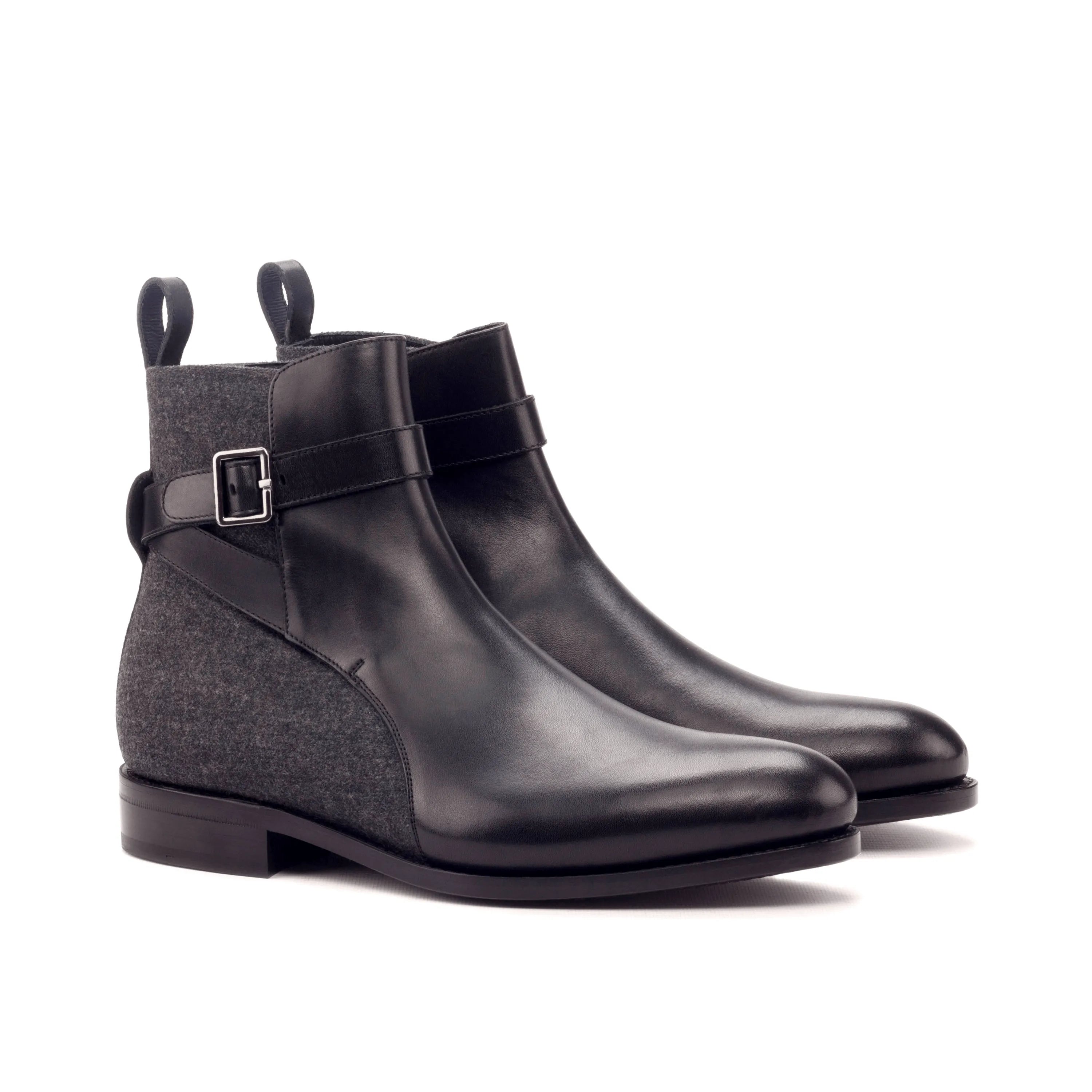Black leather ankle Singapor Jodhpur Boots II