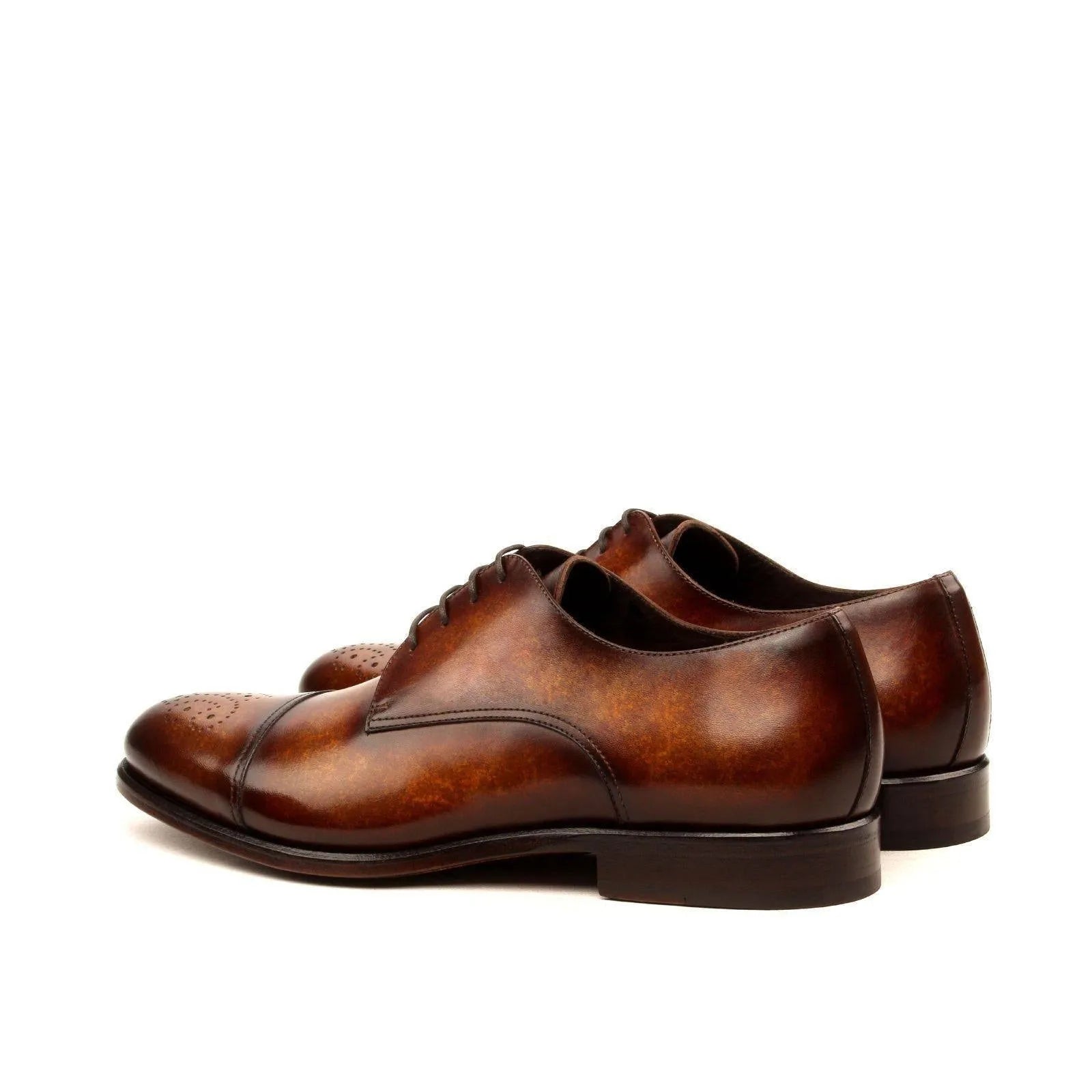 T Hardy Derby II hardy derby brown leather shoes with rounded toe