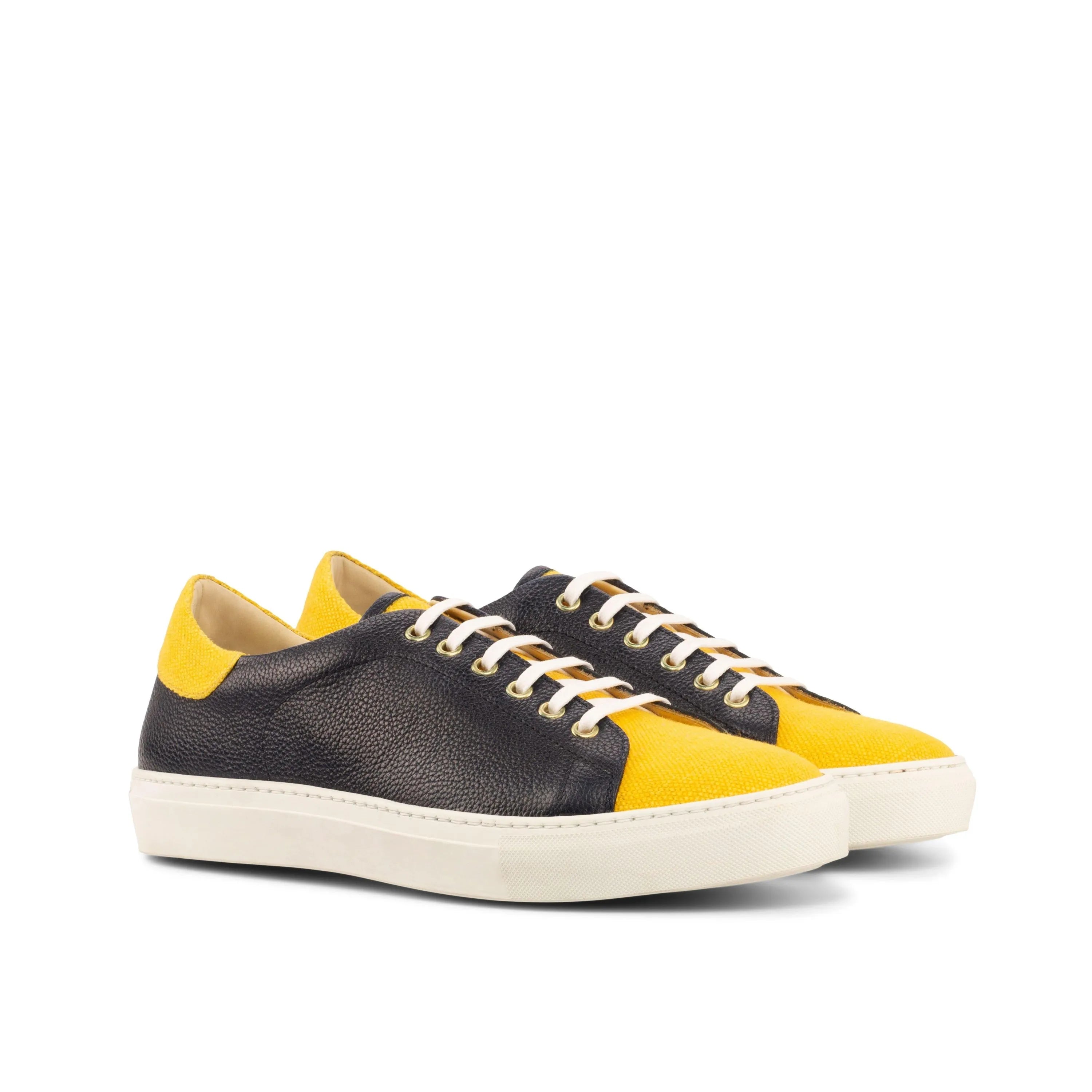 Two-toned leather Tima67 Trainer Sneaker II back view