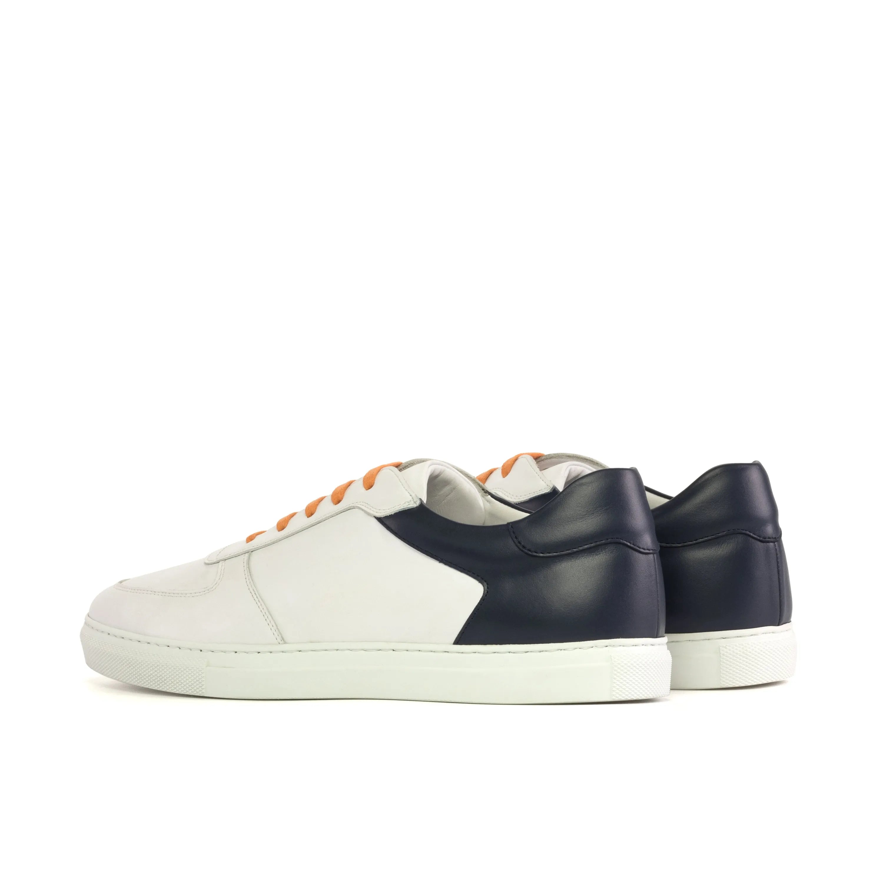 Tommaso Low navy nappa leather low top sneakers back view