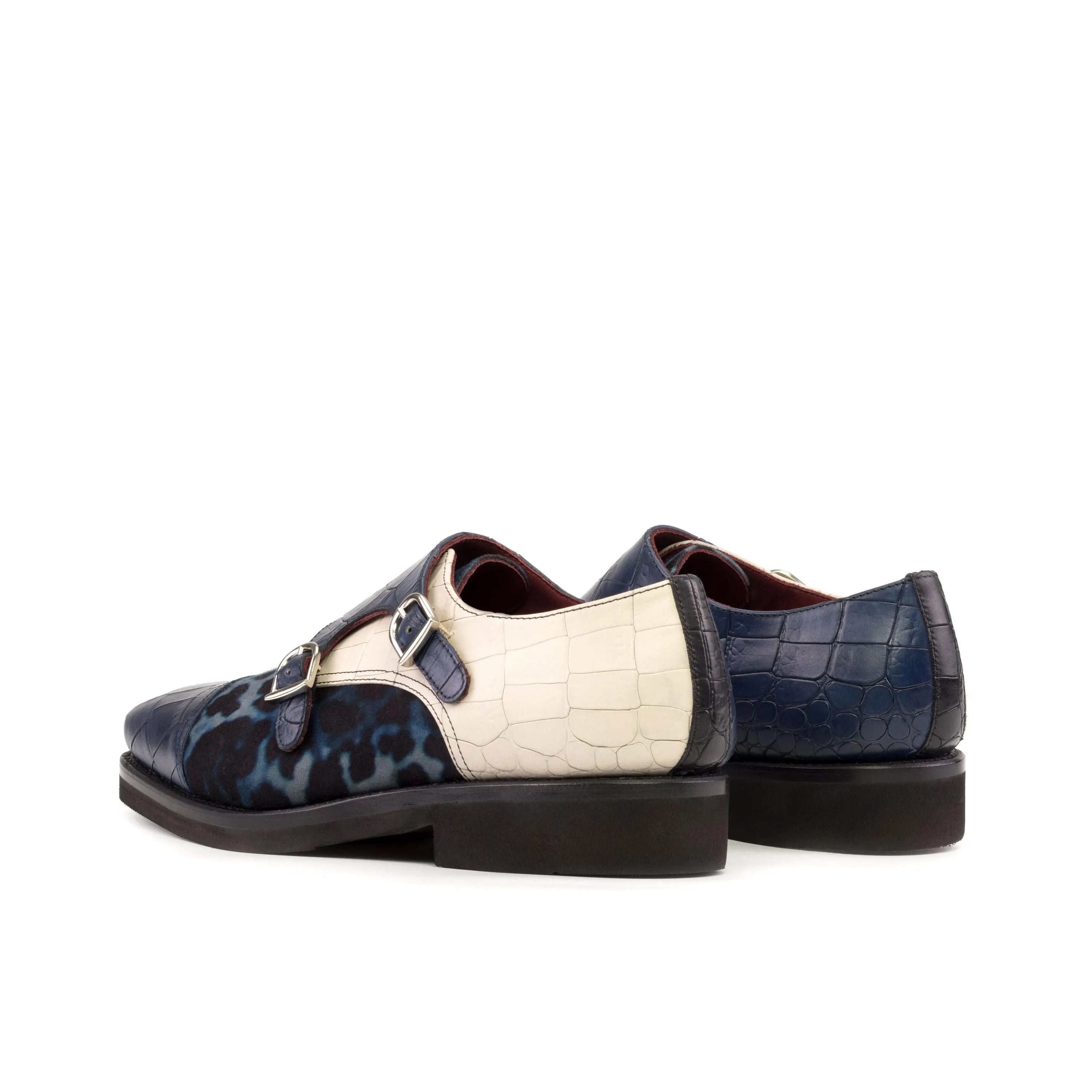 Tuin Double Monk II two-toned leather double monk shoes