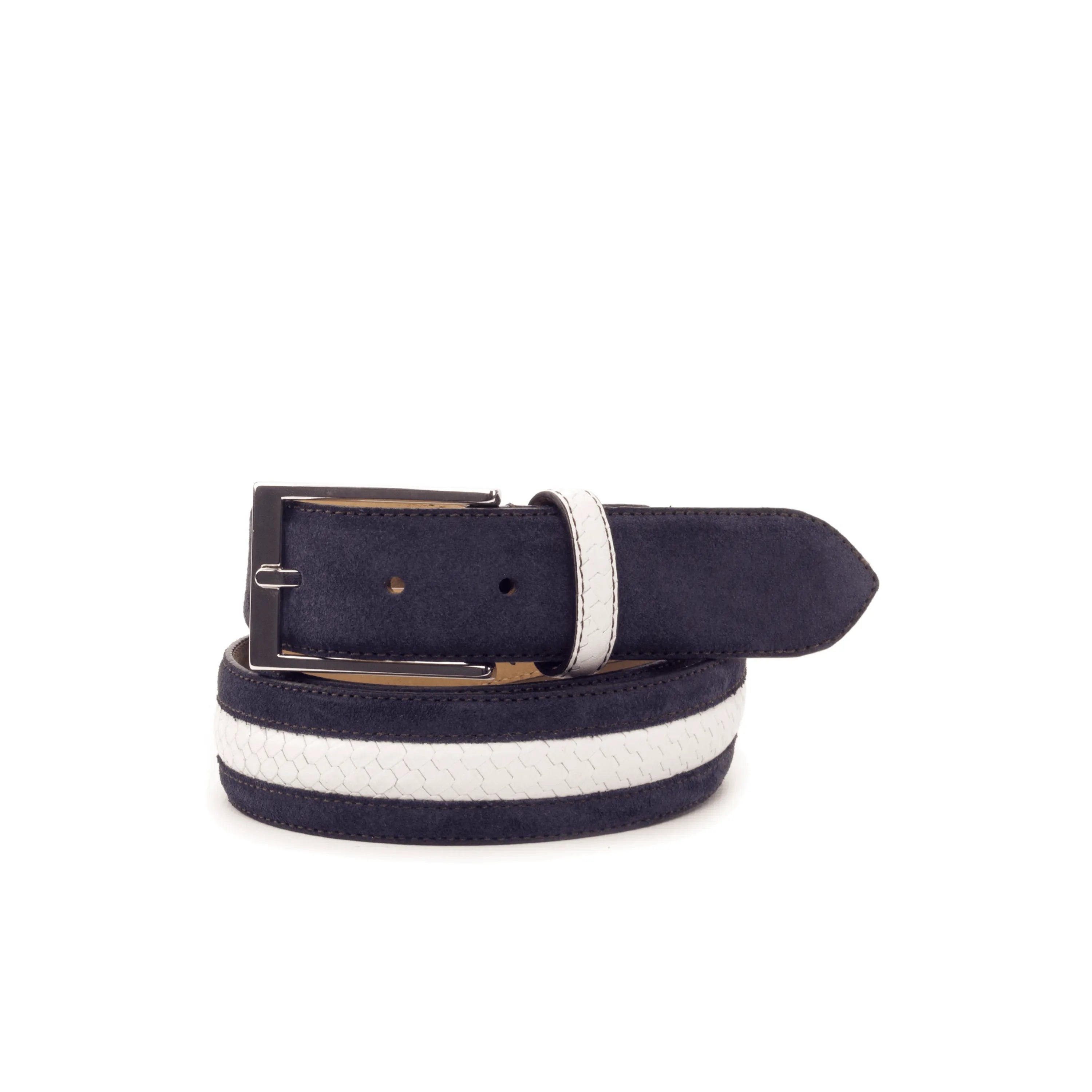 Navy and white striped Anza Venice Belt II