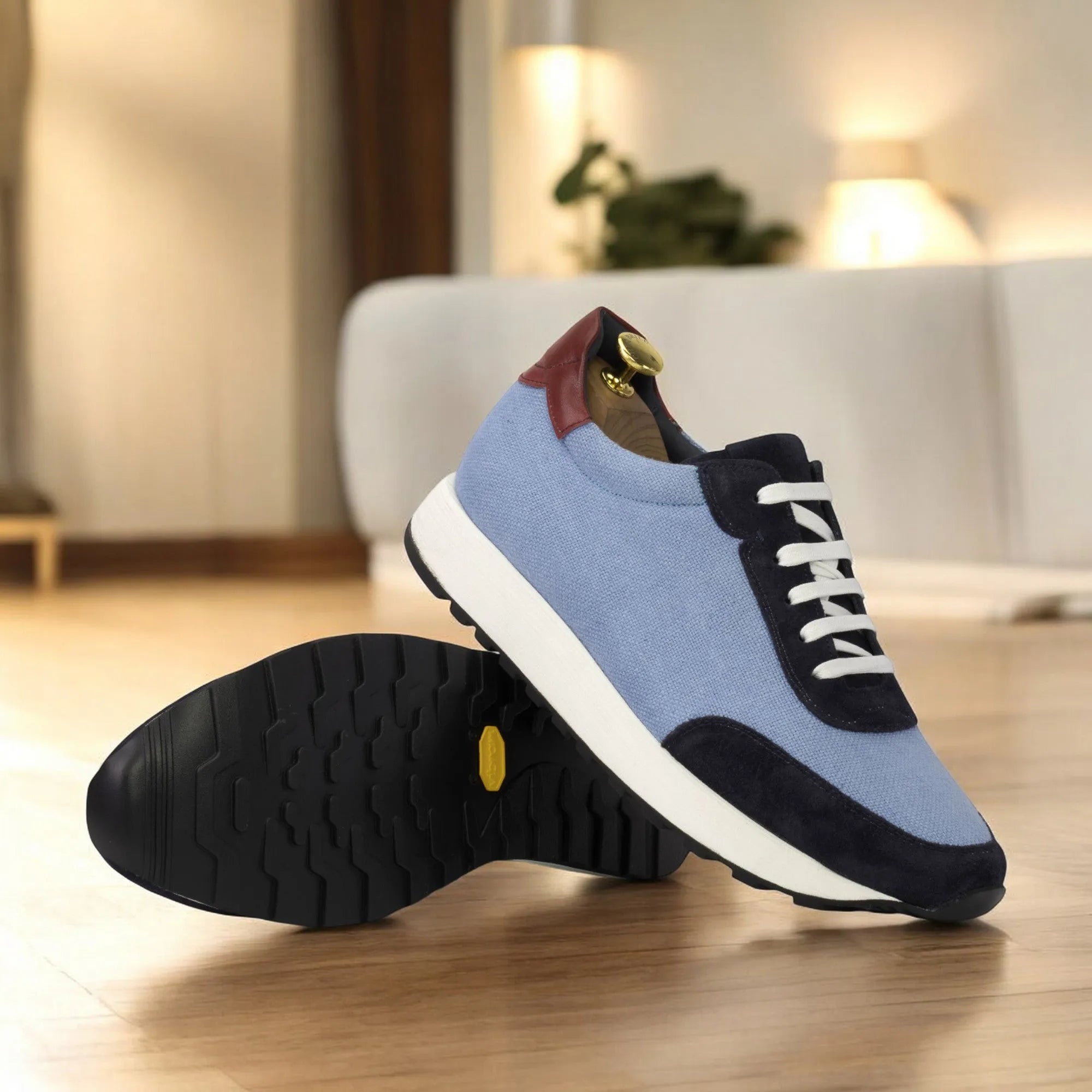 Endalos Geneva sneakers in blue and navy suede