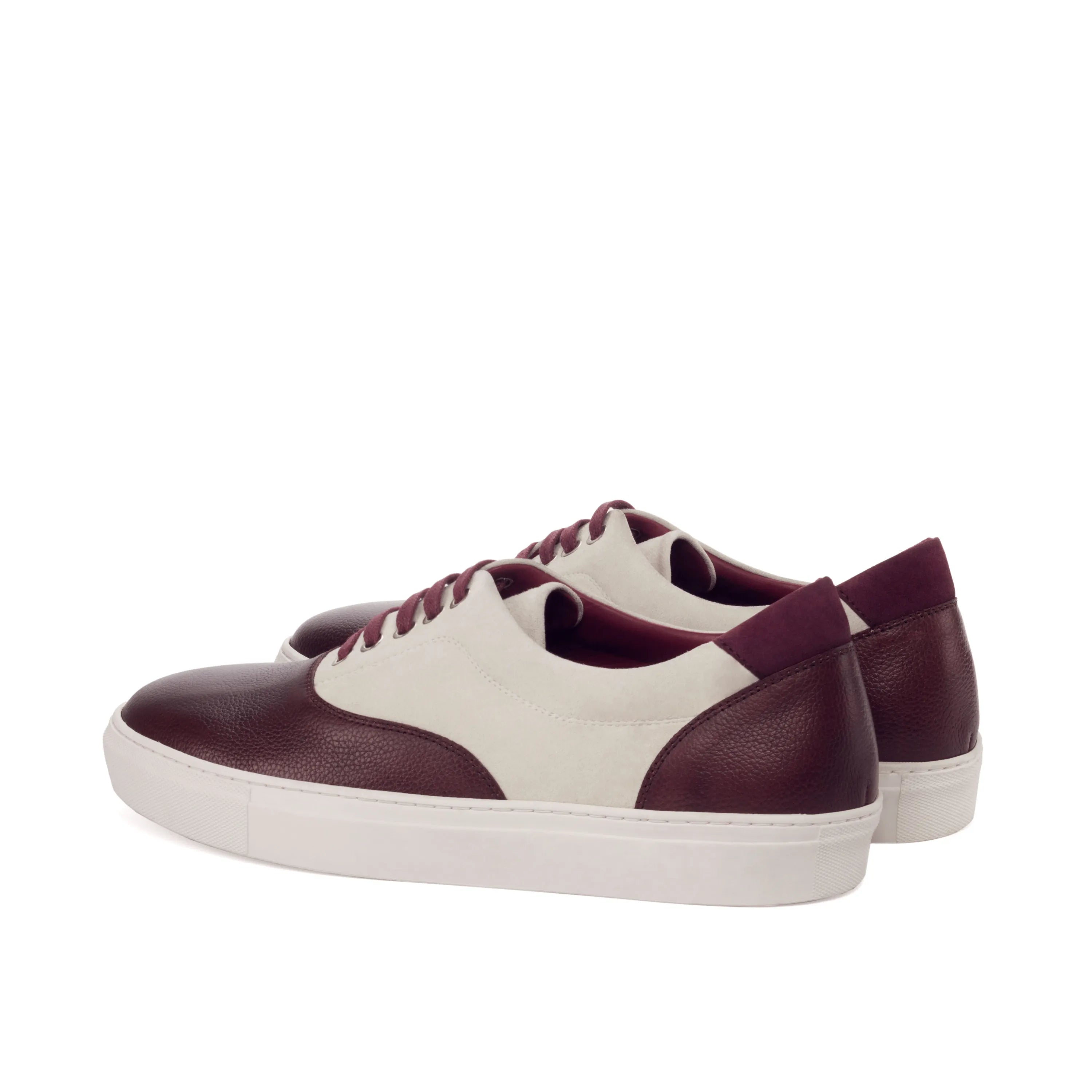 Two-toned leather Erasmus Top Sider Sneaker cupsole trainer