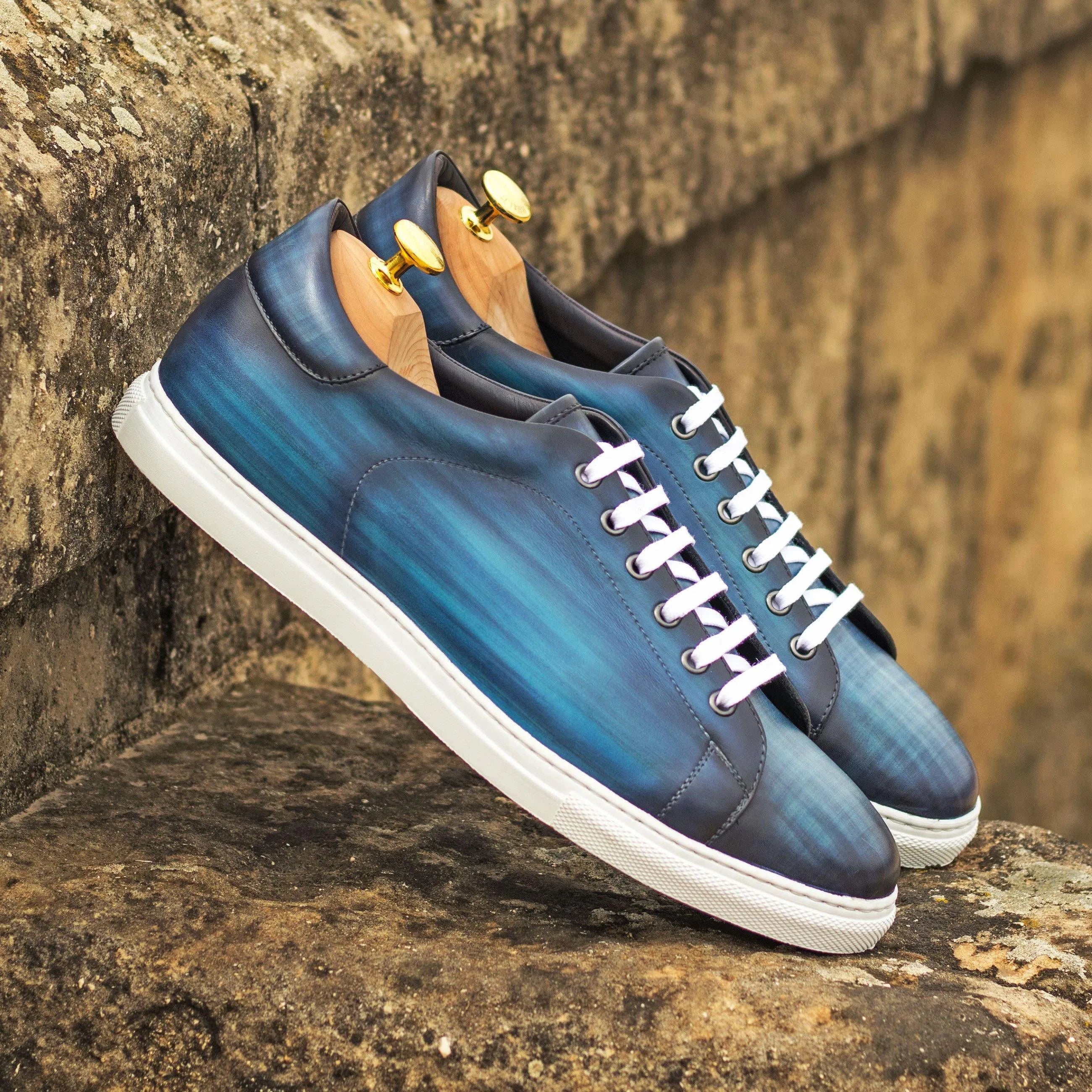 Blue Jorar Trainer Patina cupsole trainer sneakers