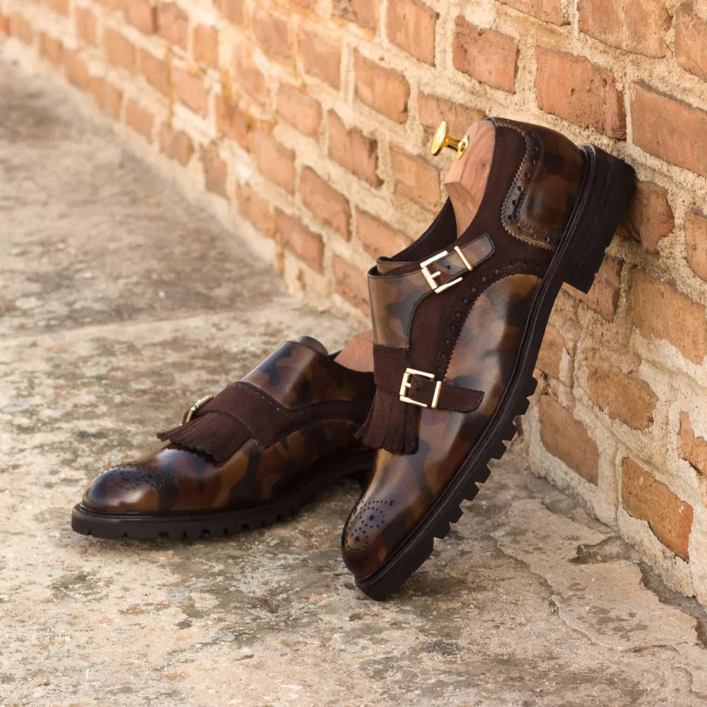 Juliet Kiltie Womens patina Monk - women dress shoes
