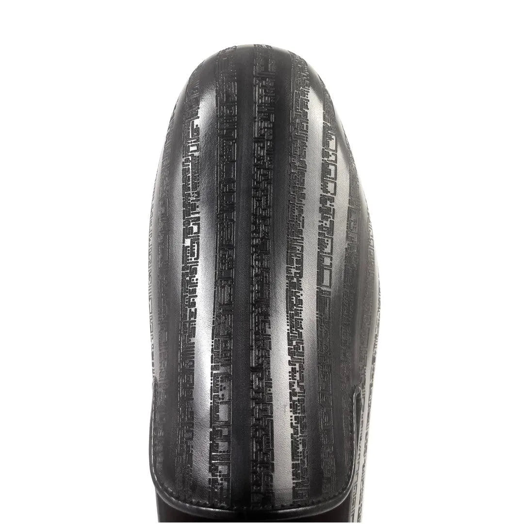 Khalil Patina Wellington slip-on black striped boot