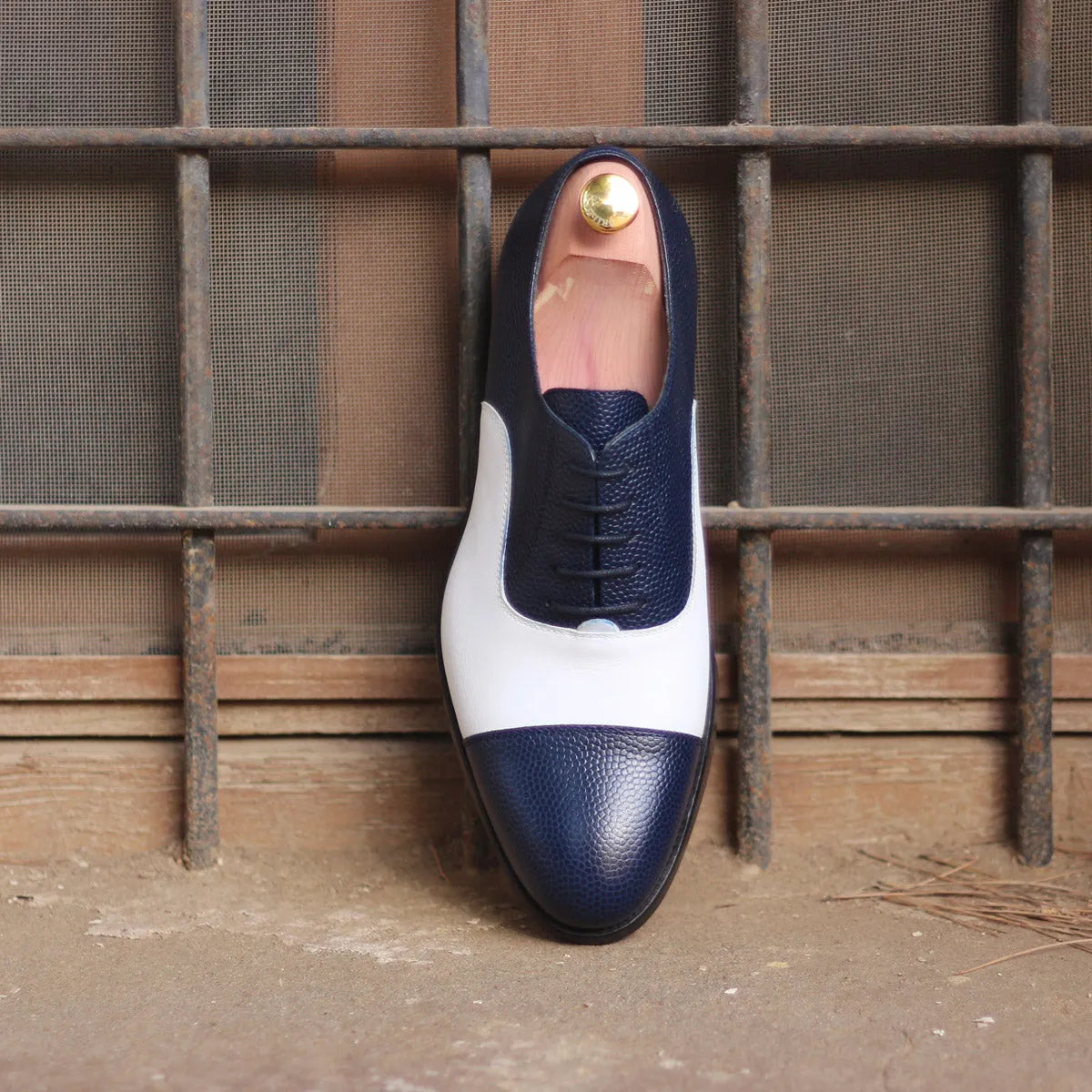 LongRange Oxford golf shoes II two-tone leather dress shoe