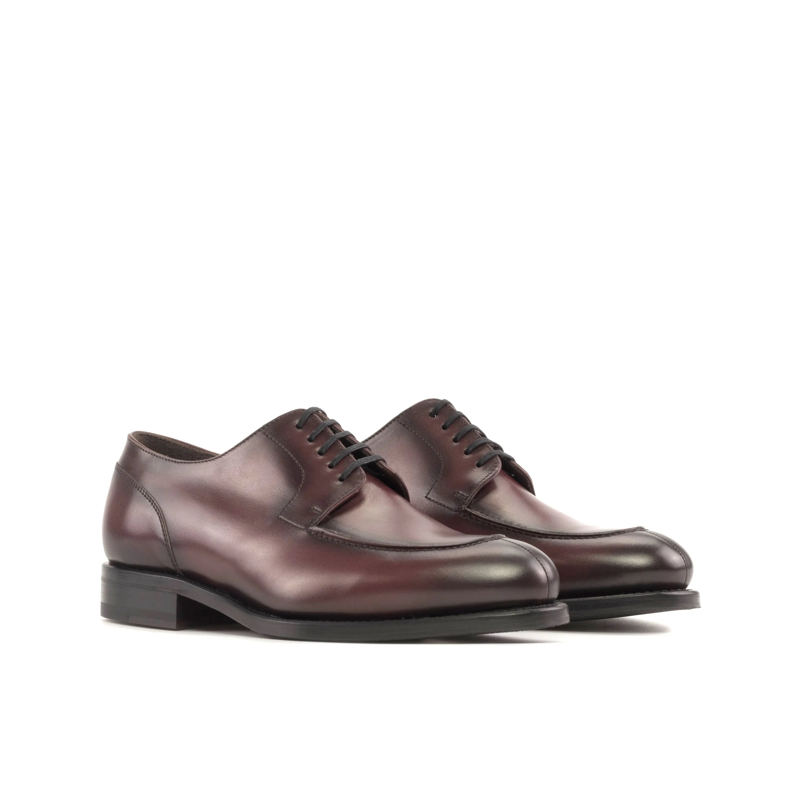 Luginos Derby Split Toe II burgundy leather dress shoes