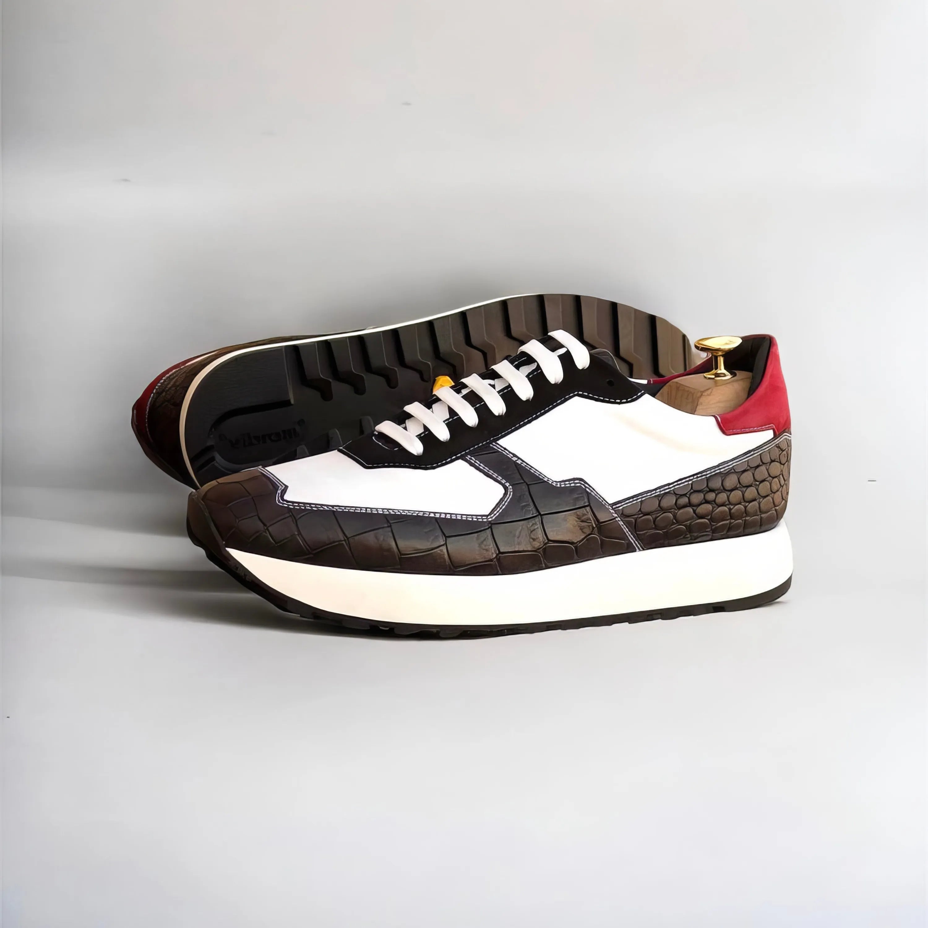 Stylish leather M2 chunky trainer sneaker in chunky style