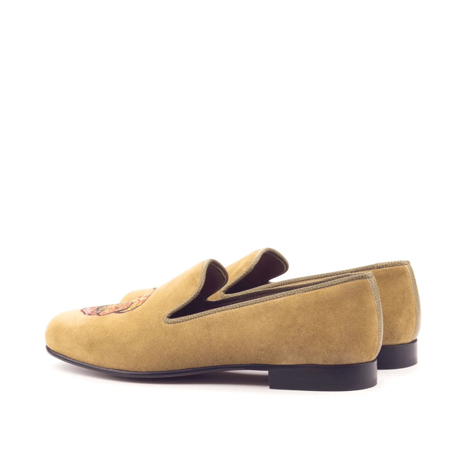 Tan suede Mizrable II Wellington slip on luxury bespoke shoes for men