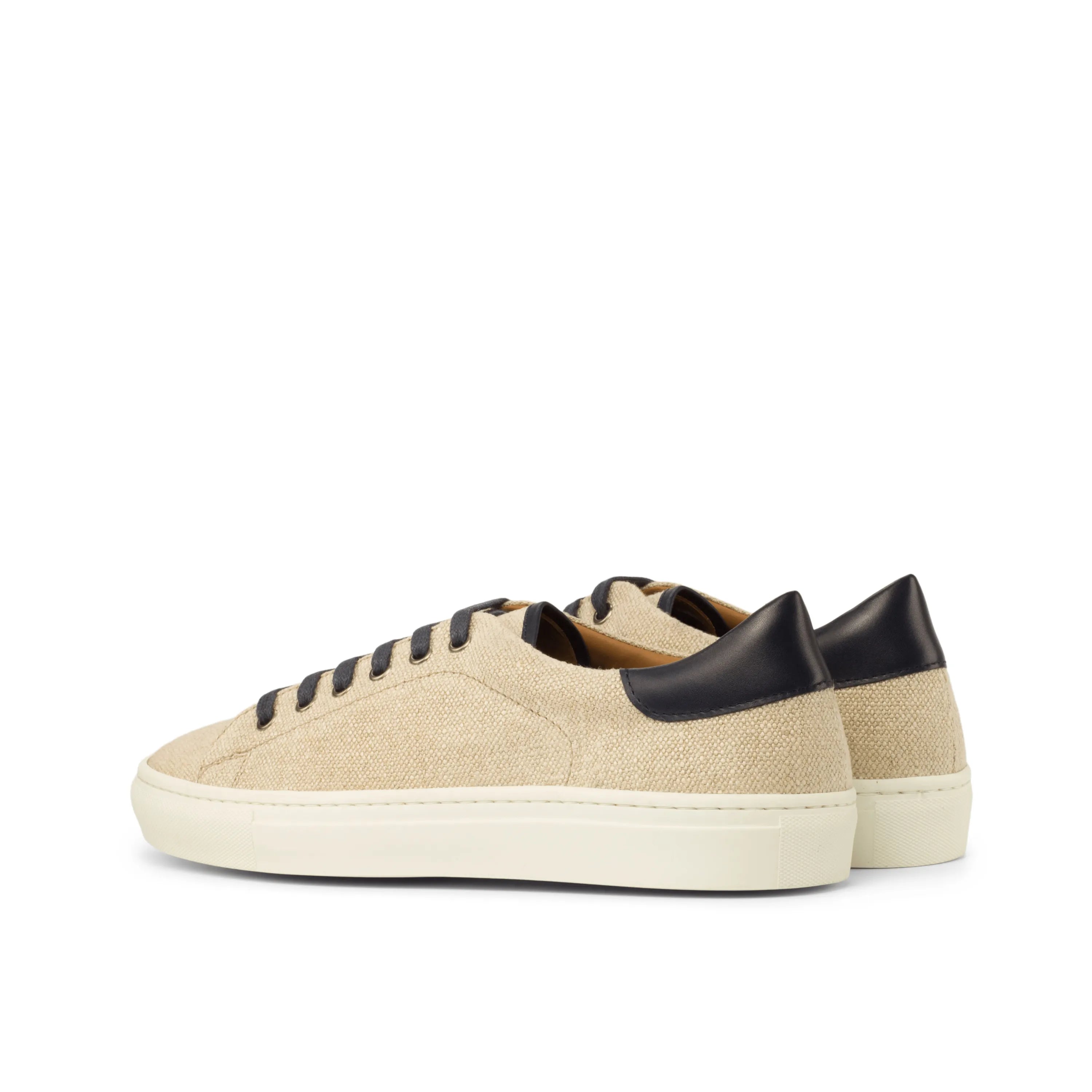 Nastas Top Sider Sneaker beige canvas with black accents