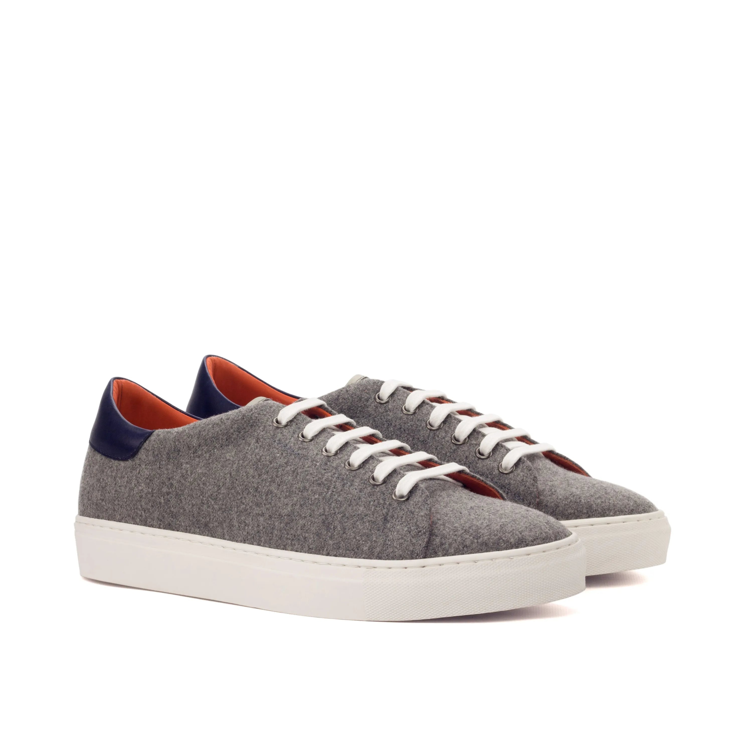 Gray Paldo Trainer Sneakers II wool sneakers back view