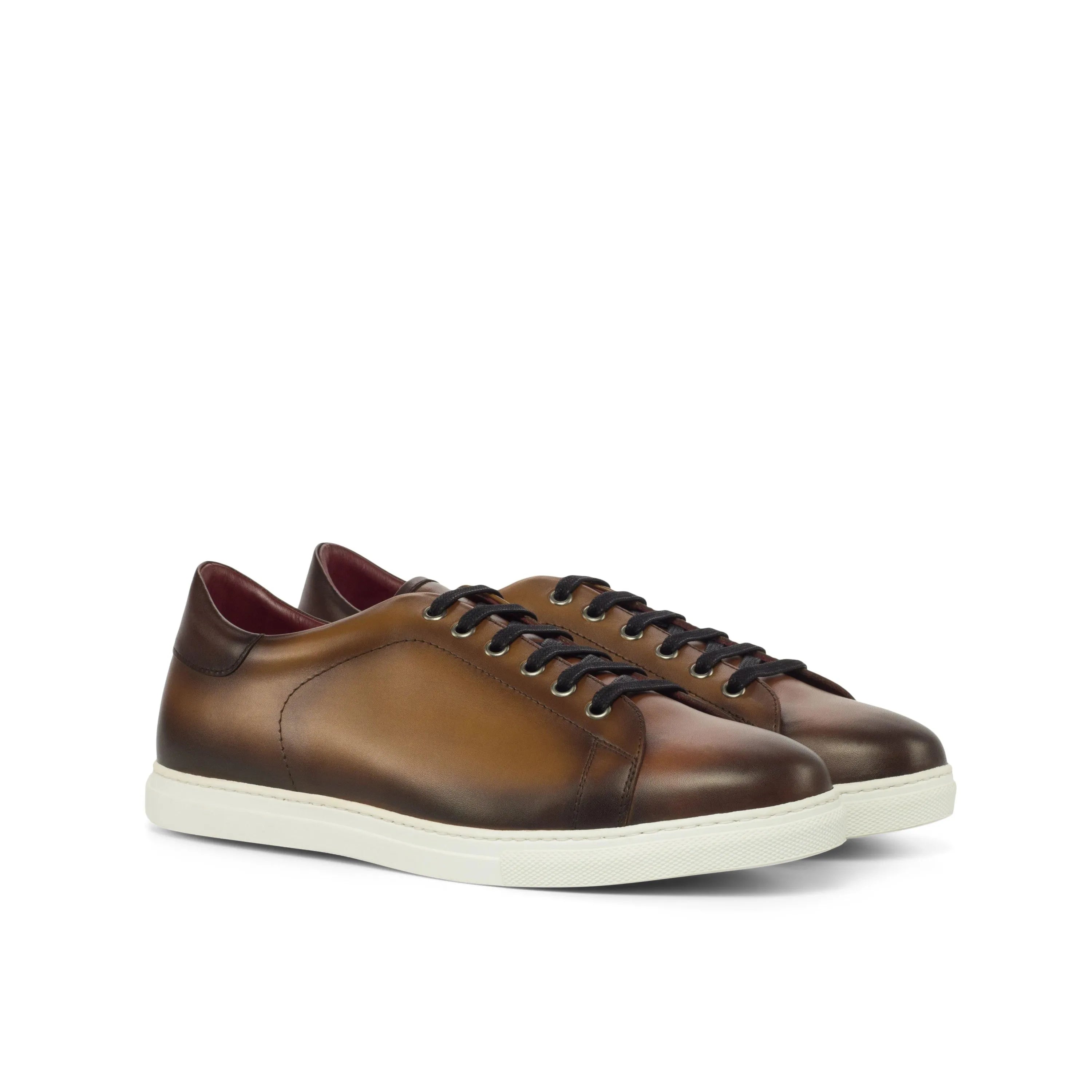 Brown Porcho Trainer Sneaker with cupsole trainer design