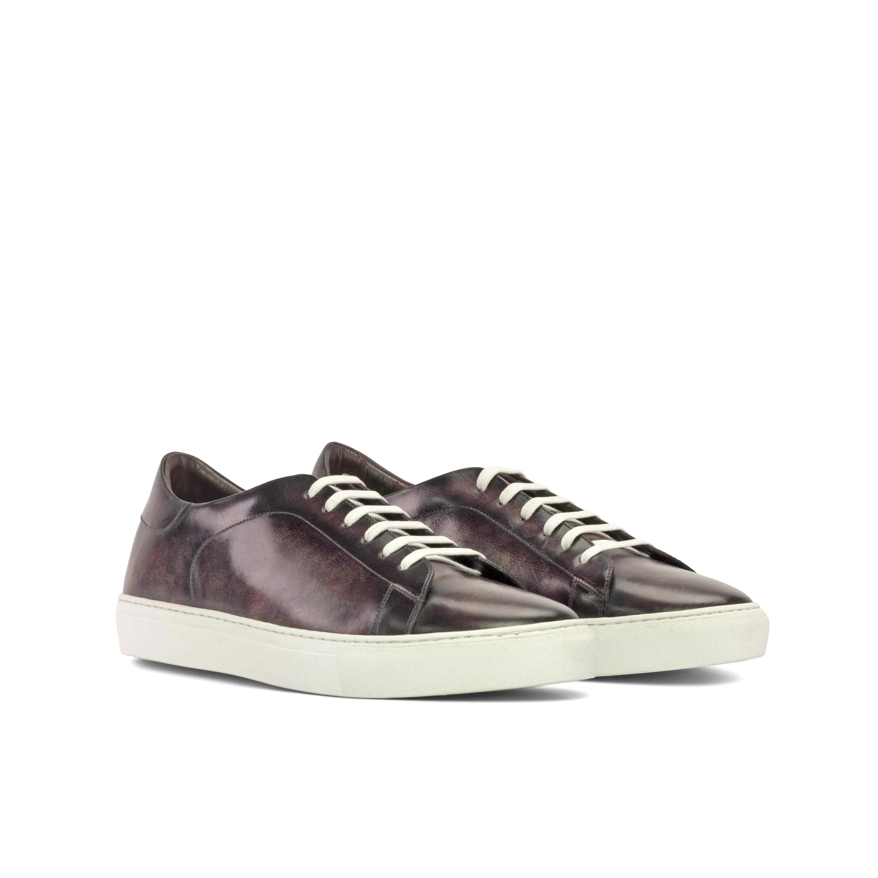 Roma Trainer Patina cupsole trainer sneakers with white soles