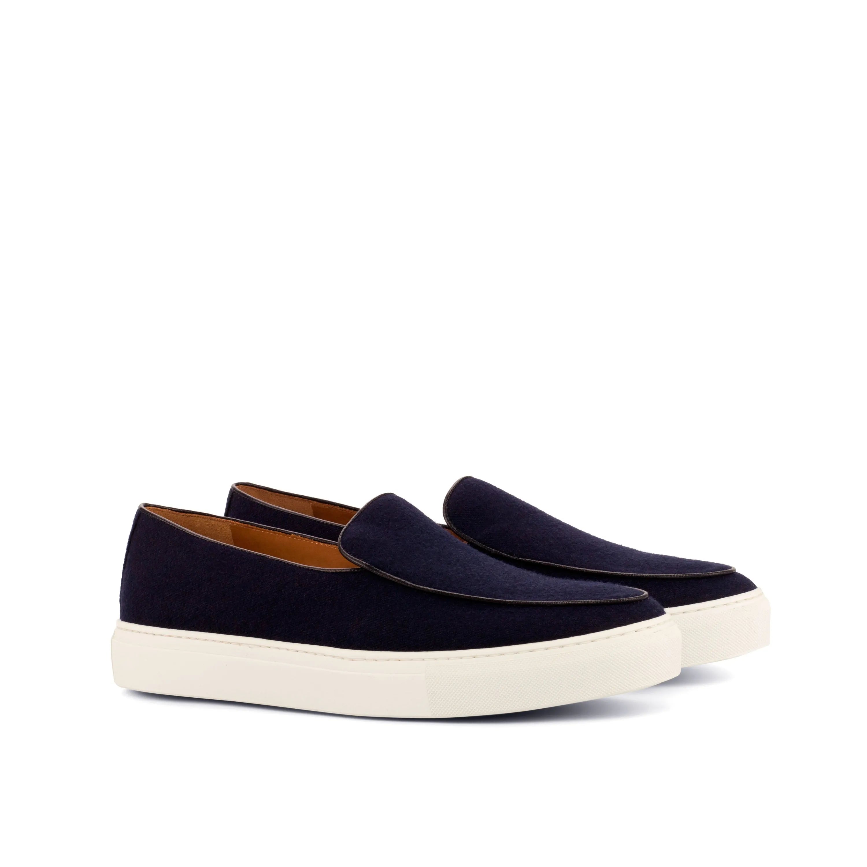 Tommy90 Belgian monk navy blue slip-on chunky trainer sneaker