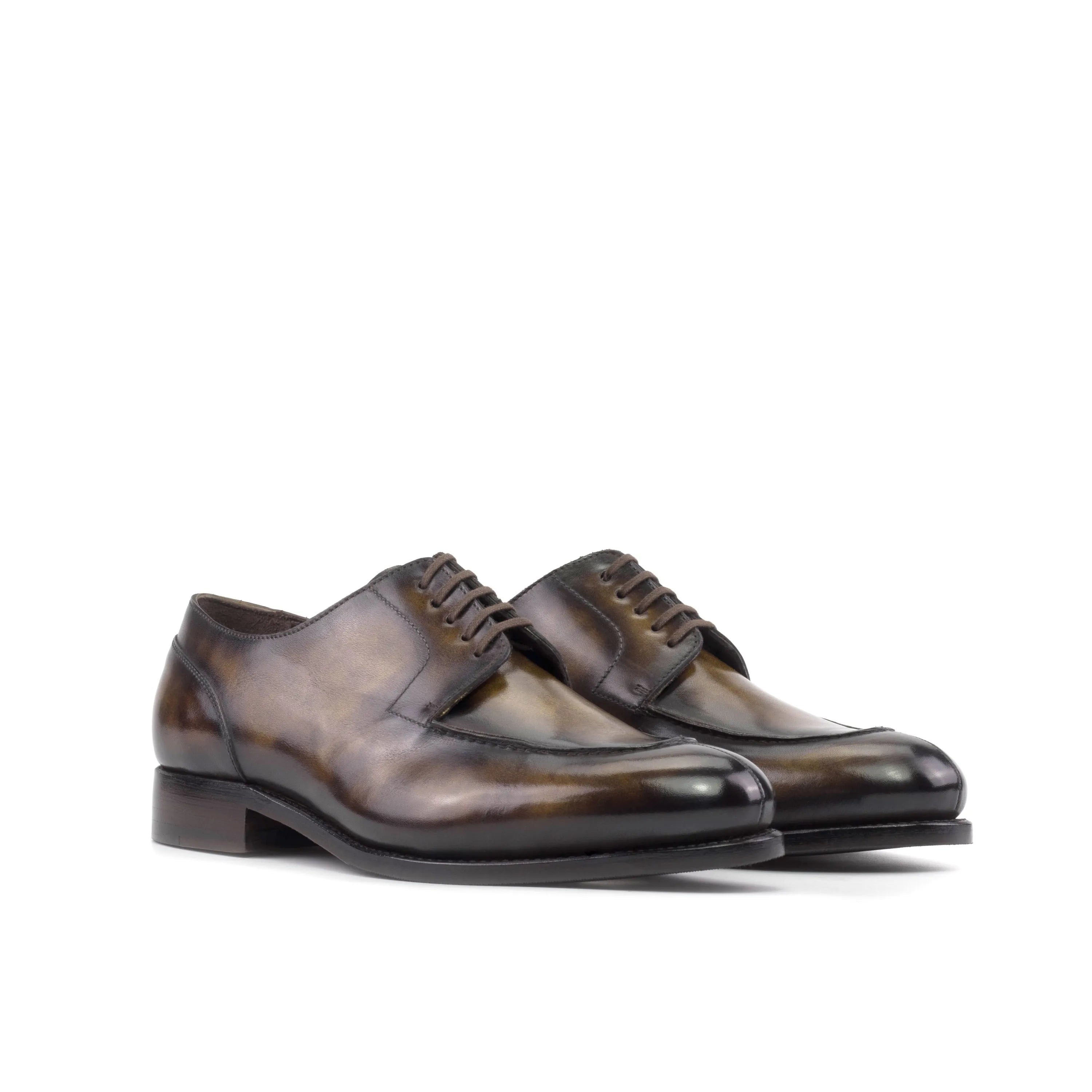 Vincenzo Patina Derby Split Toe II leather dress shoes