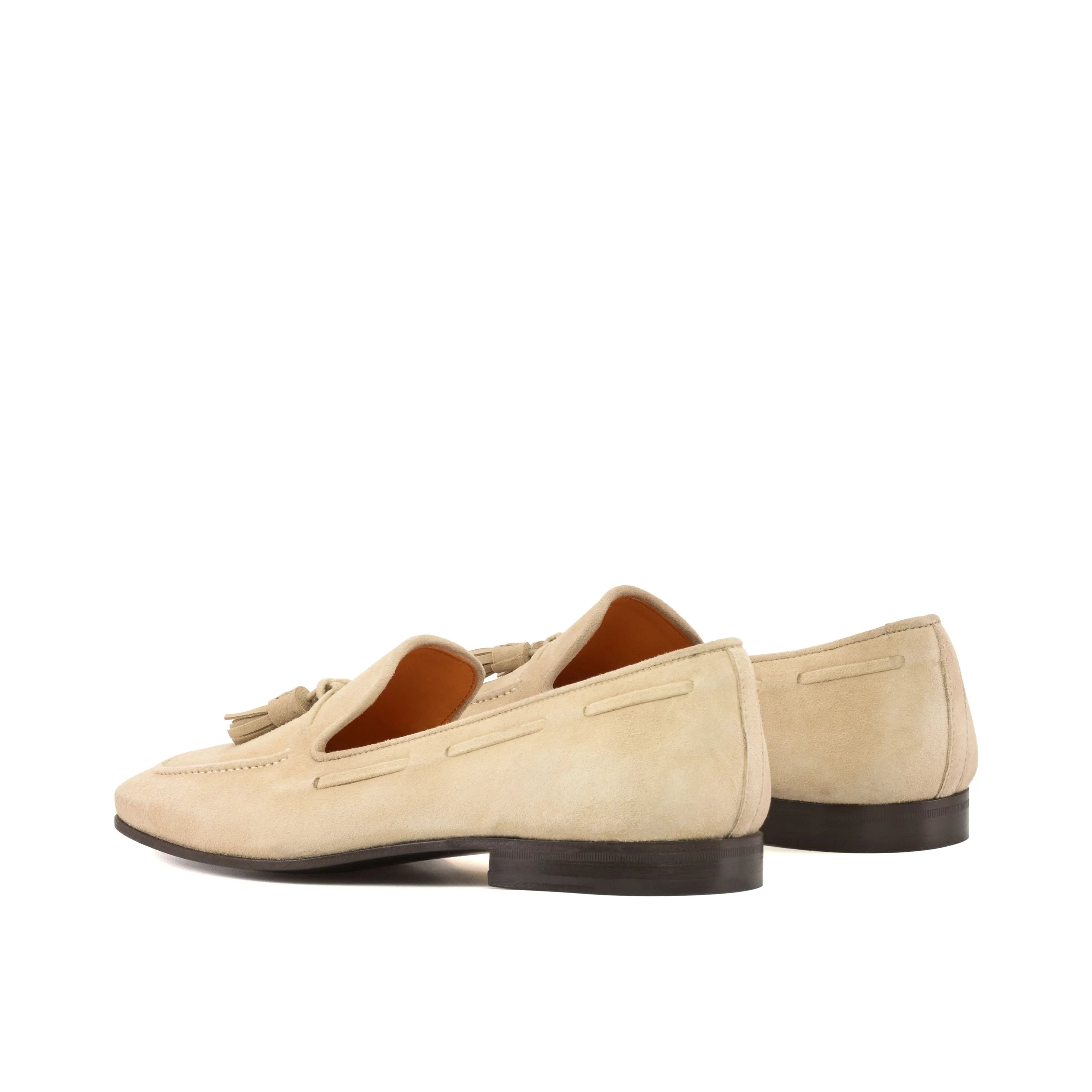 Xavier Drake Slipon II beige tassel loafers